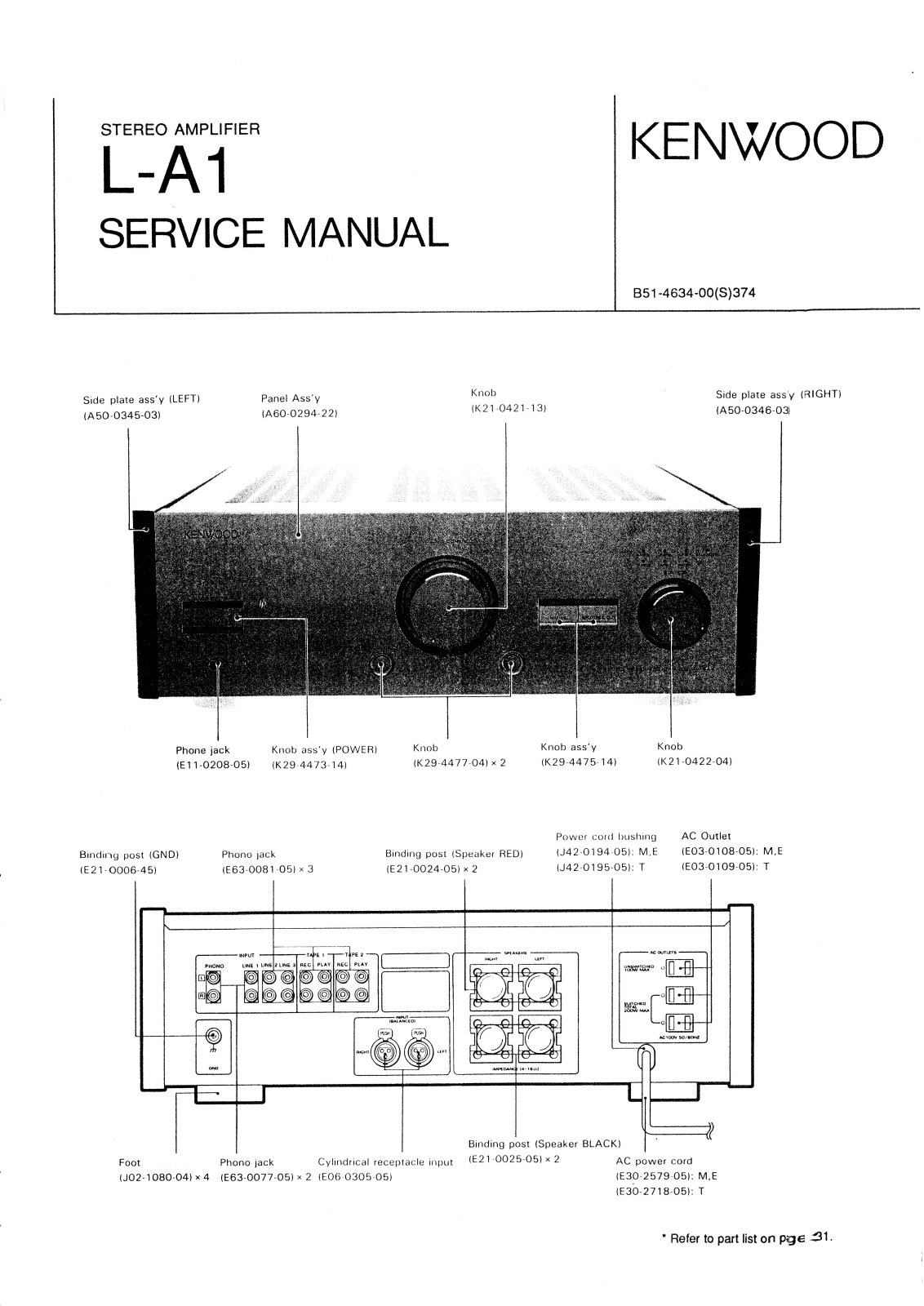 Kenwood LA-1 Service Manual