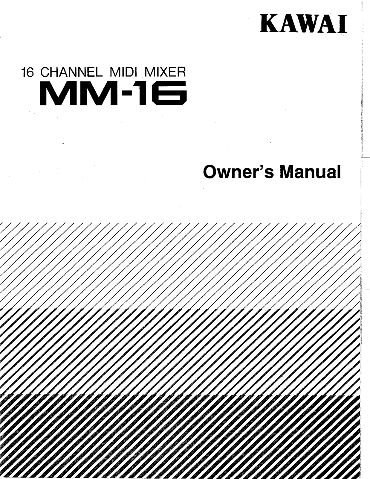 KAWAI MM-16 User Guide