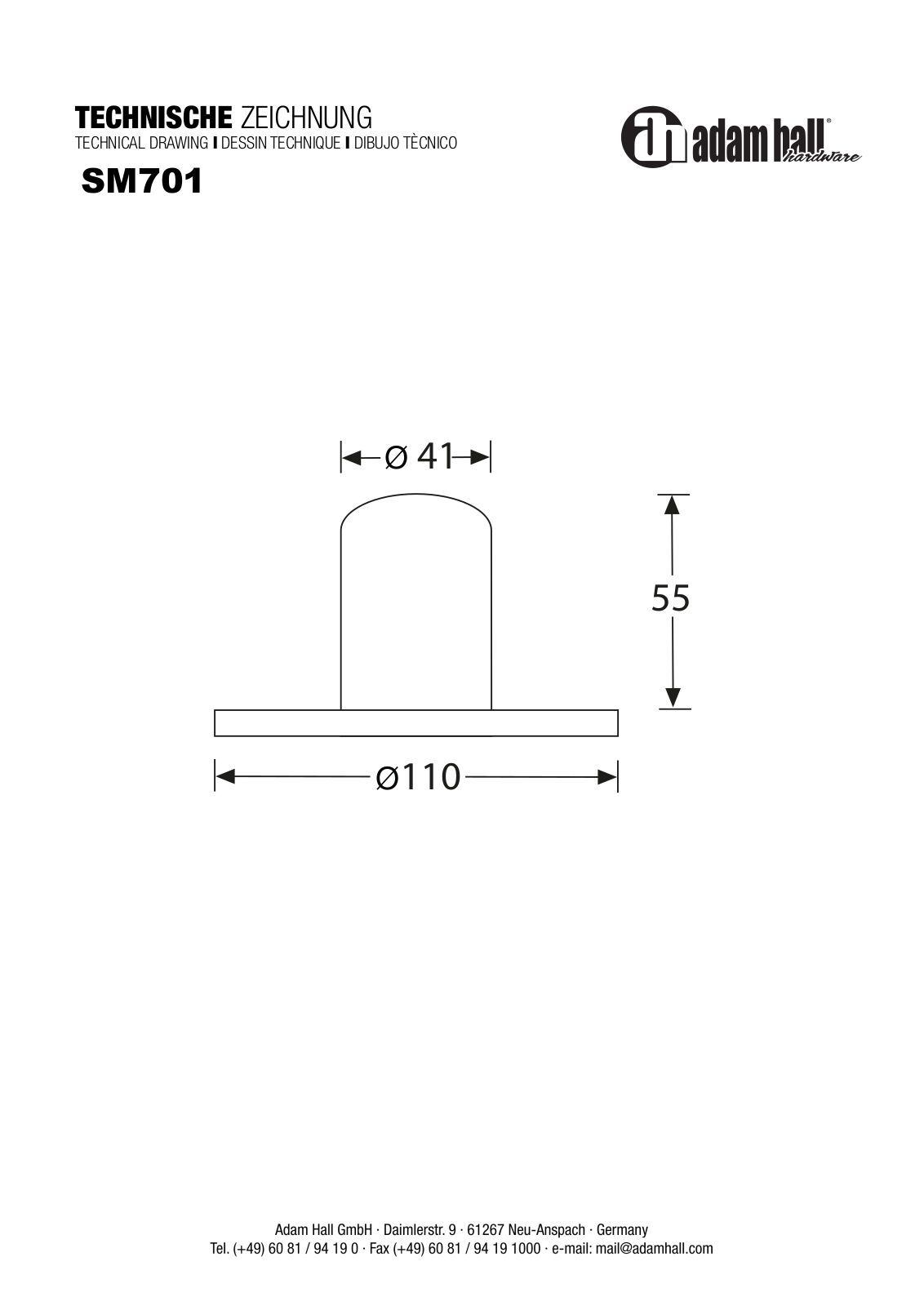 Adam Hall SM701 User guide - ManualMachine.com