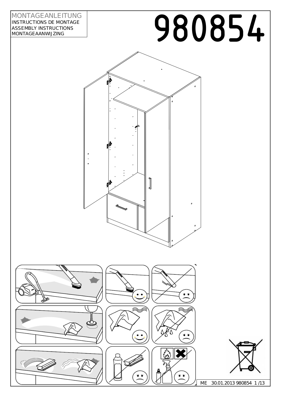 Wimex 980854 Assembly instructions