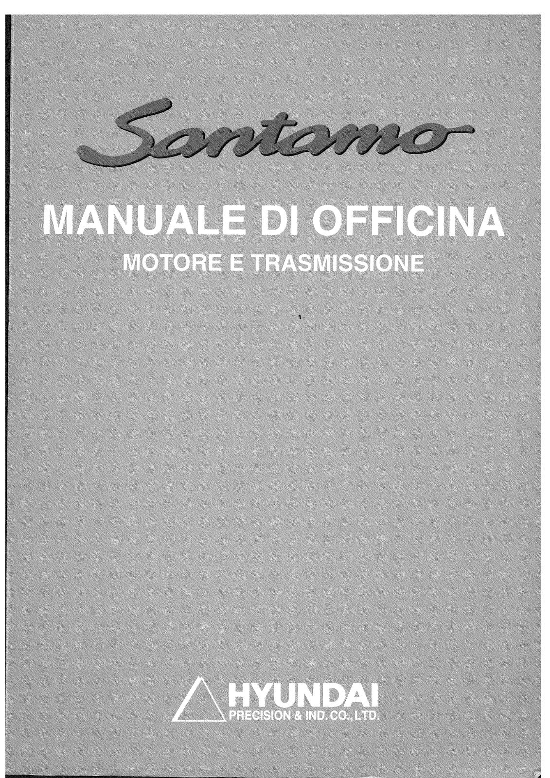 Hyundai Santamo 1998 User Manual