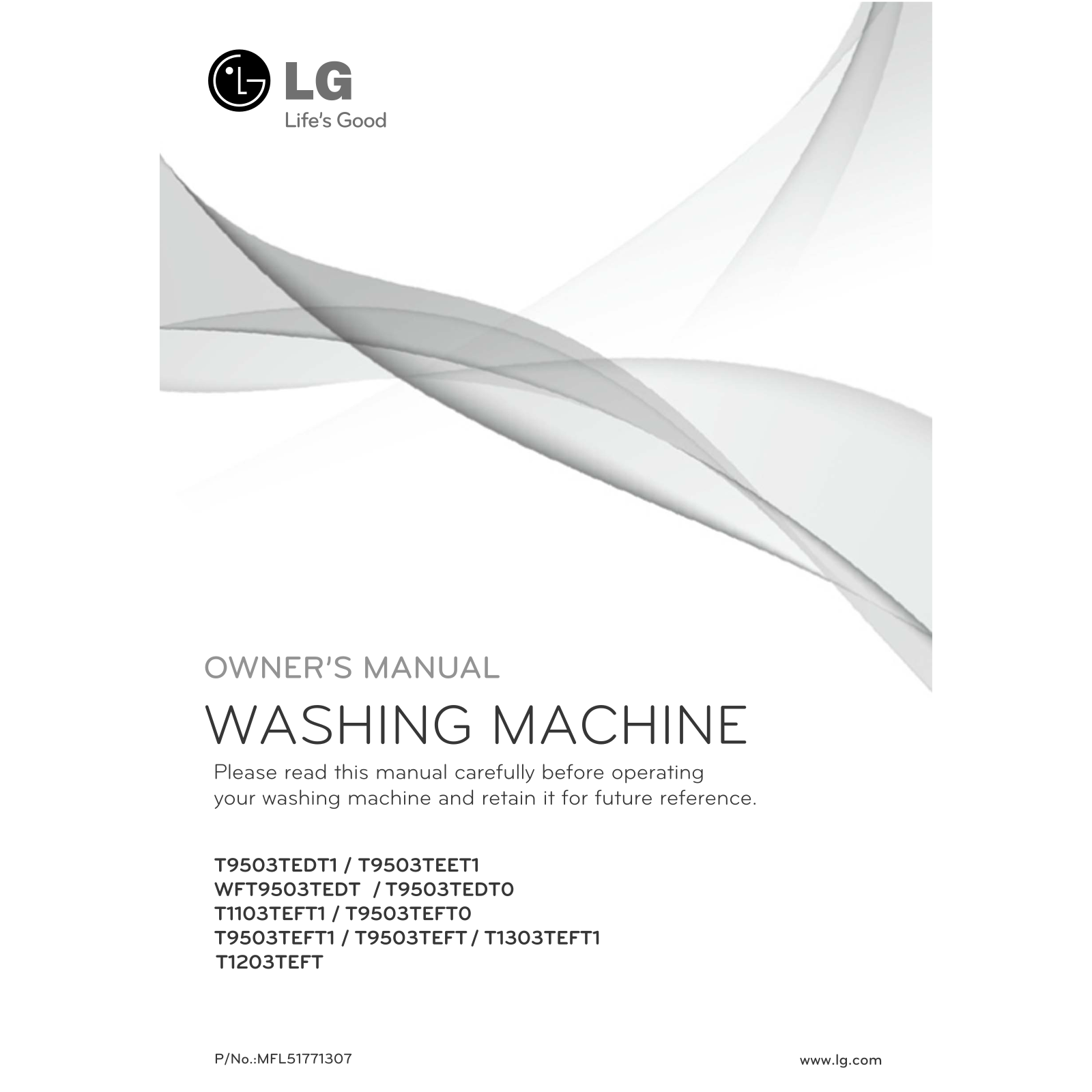 LG T1303TEFT1 Owner's Manual