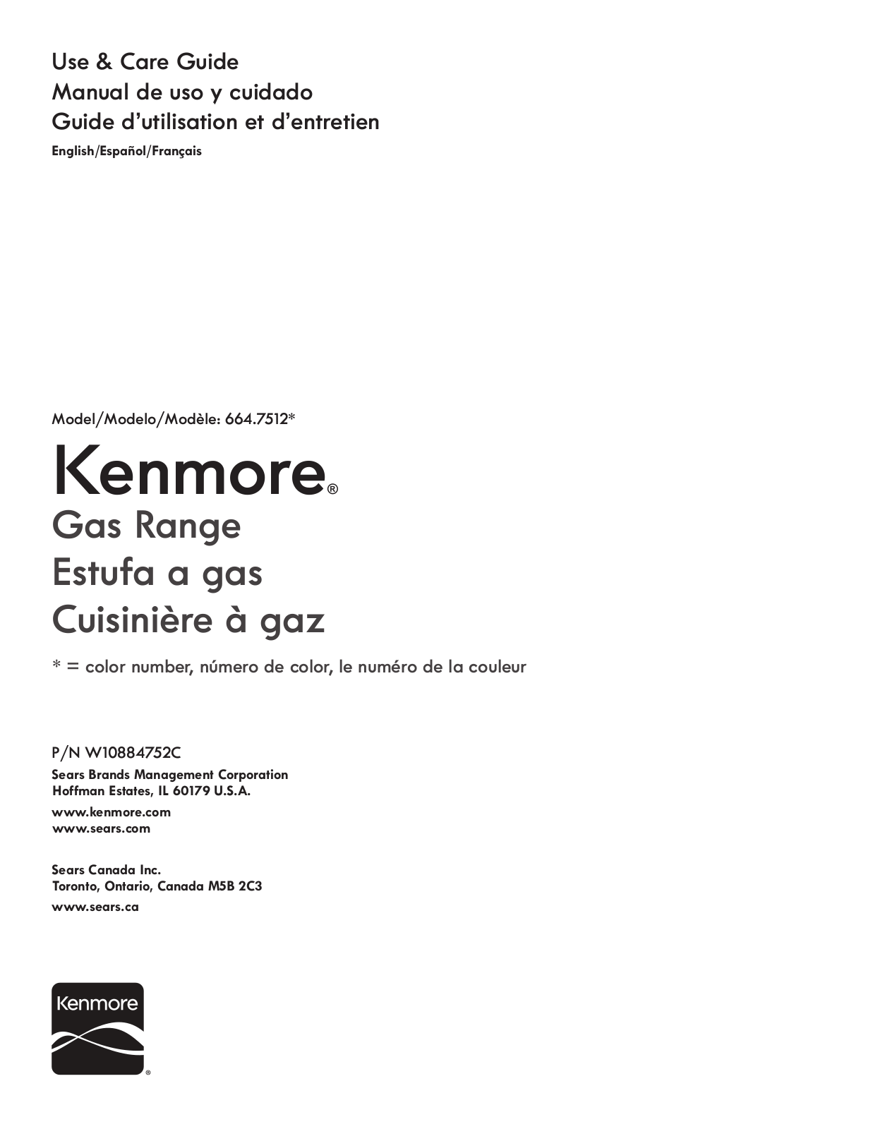 Kenmore 66475123610 Owner’s Manual