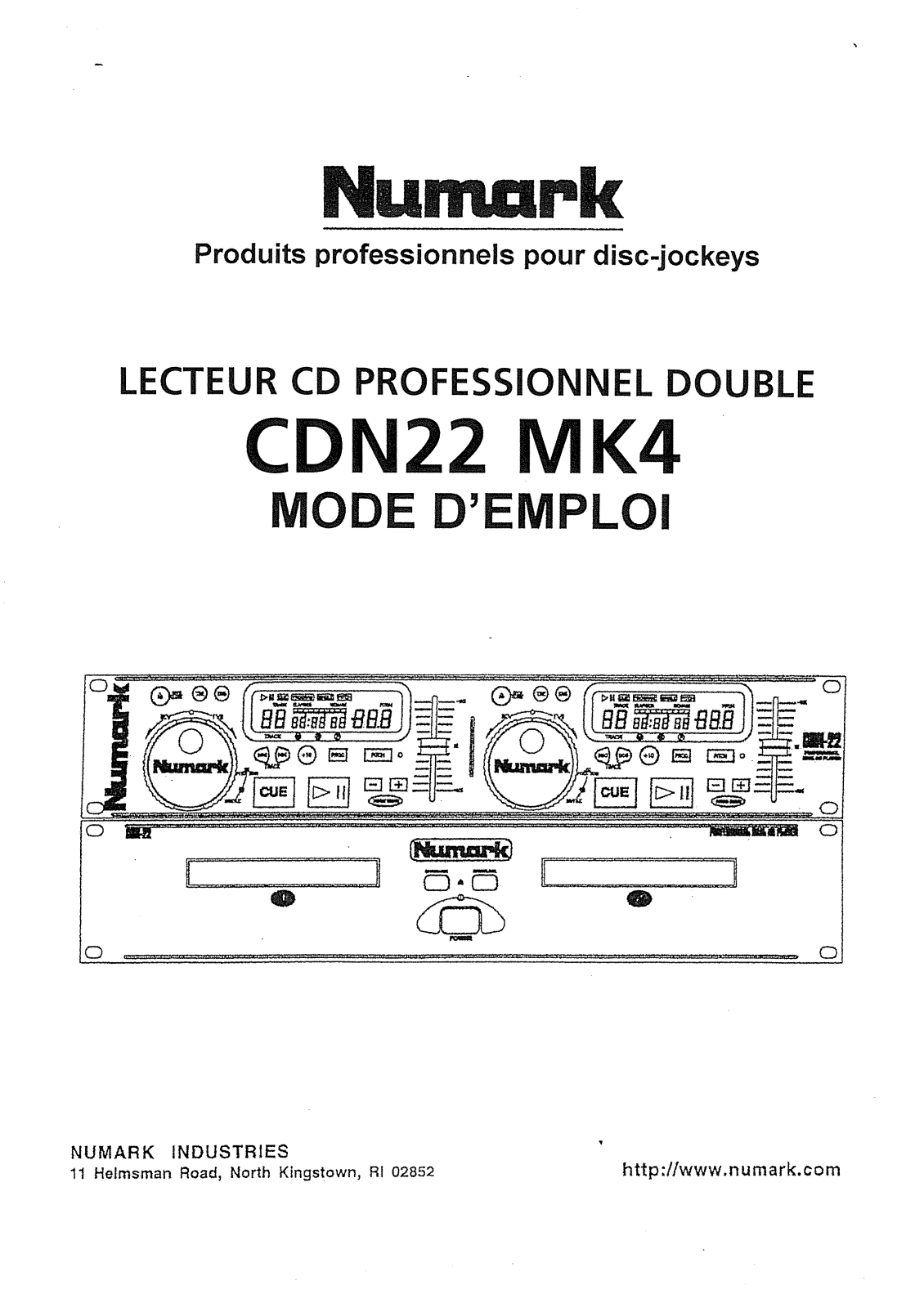 NUMARK CDN-22mk4 User Manual