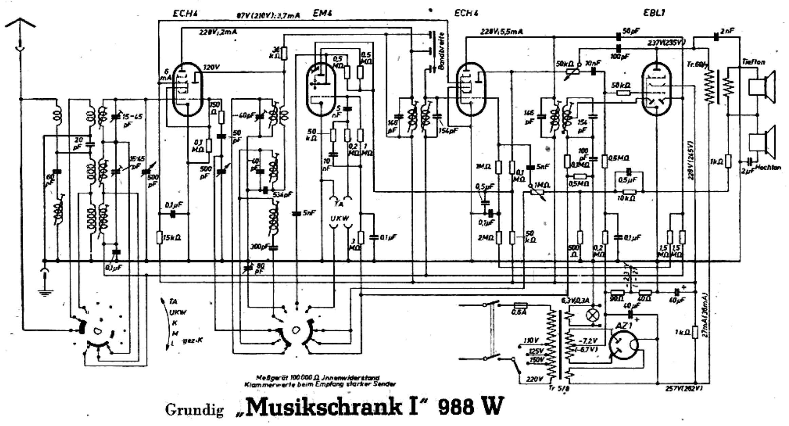 Grundig Musikgerat-I-988-W Schematic