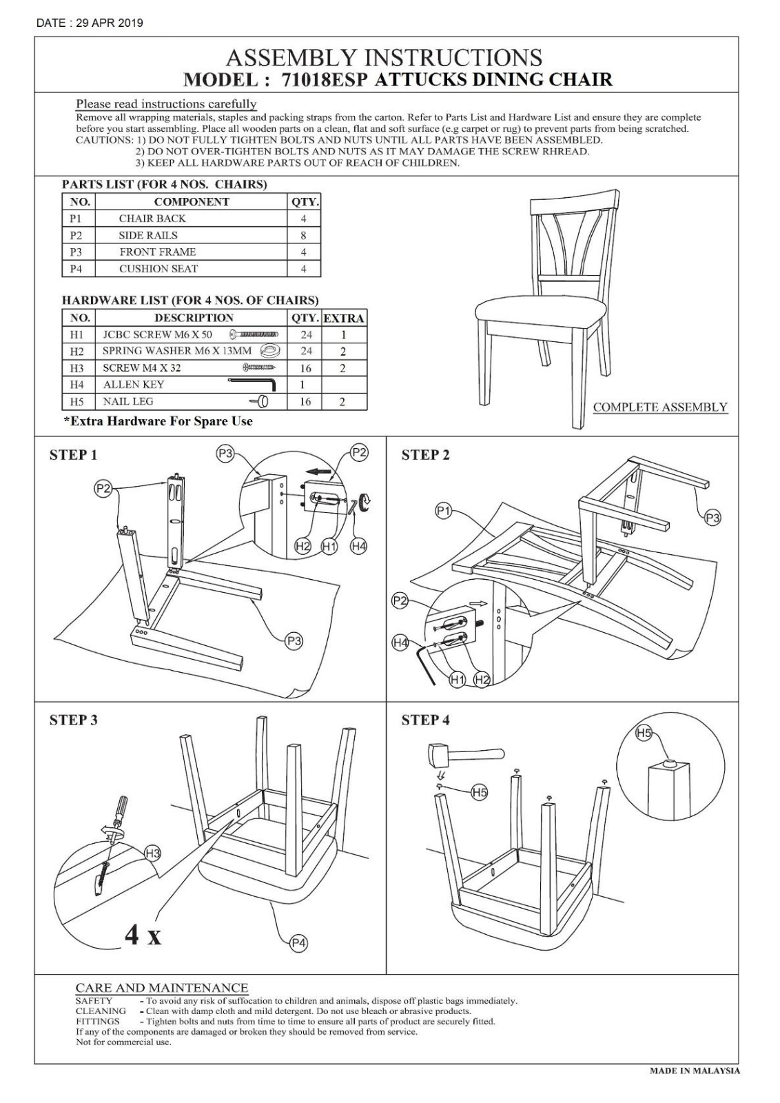 TMS STMS1603 Installation & Assembly - ManualMachine.com