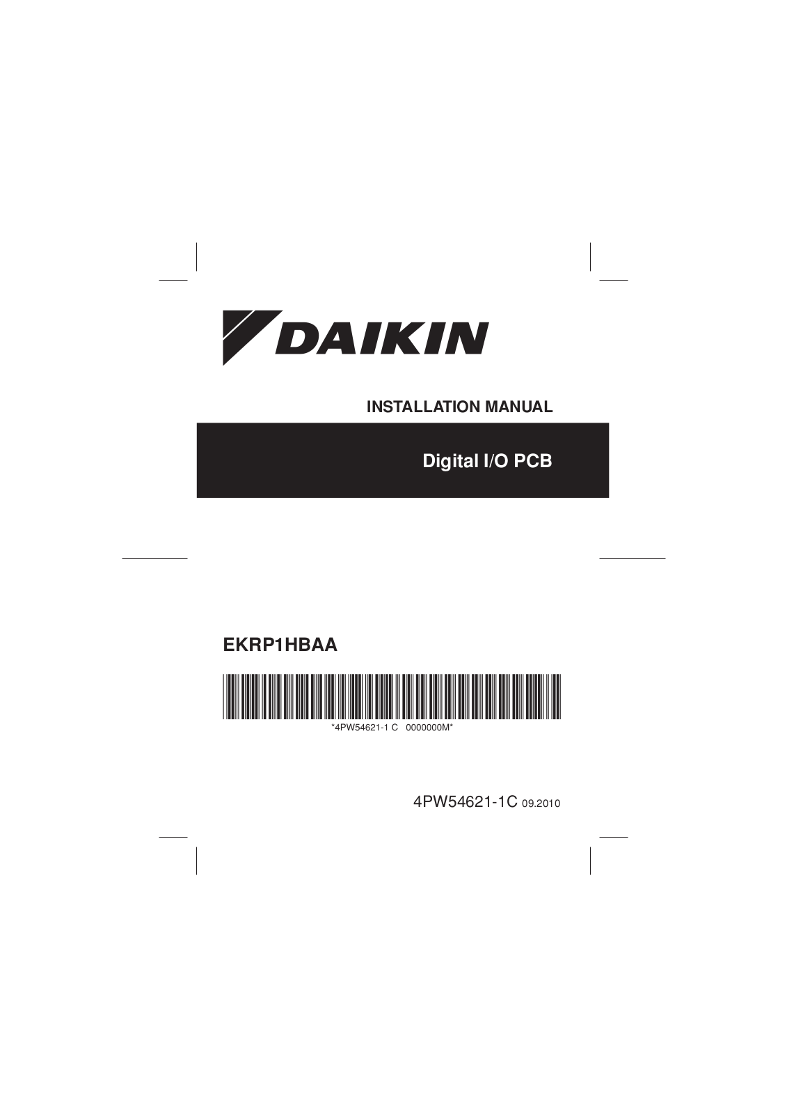 Daikin EKRP1HBAA Installation manuals