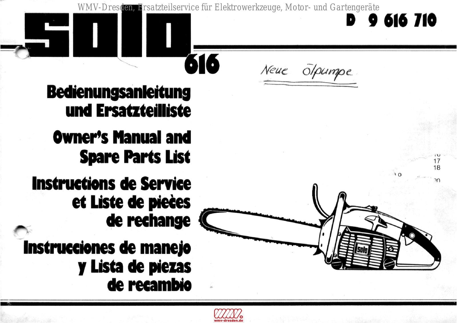 Solo 616 User Manual