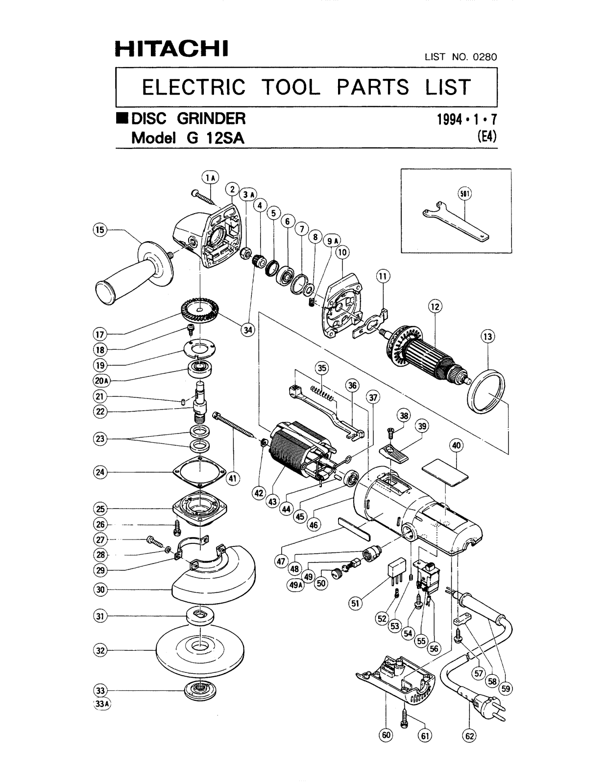 Hitachi G12SA User Manual