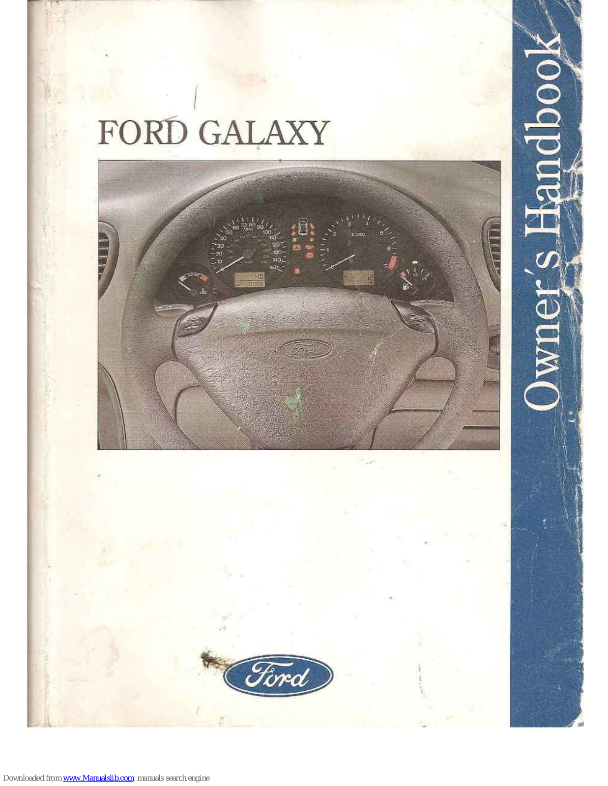 Ford 1995 Galaxy Owner's Handbook Manual