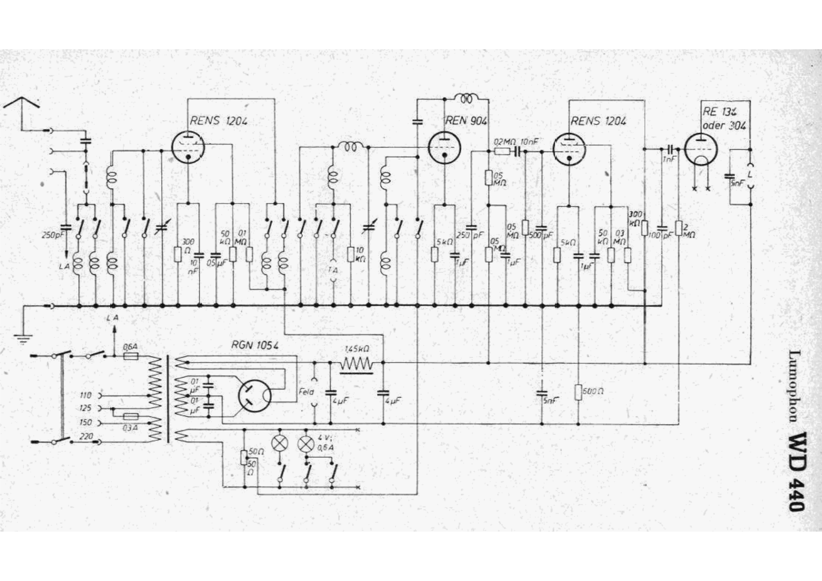 Lumophon wd440 schematic - ManualMachine.com