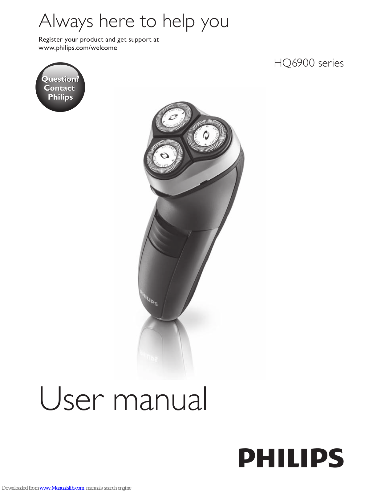 Philips HQ6900 series User m User Manual