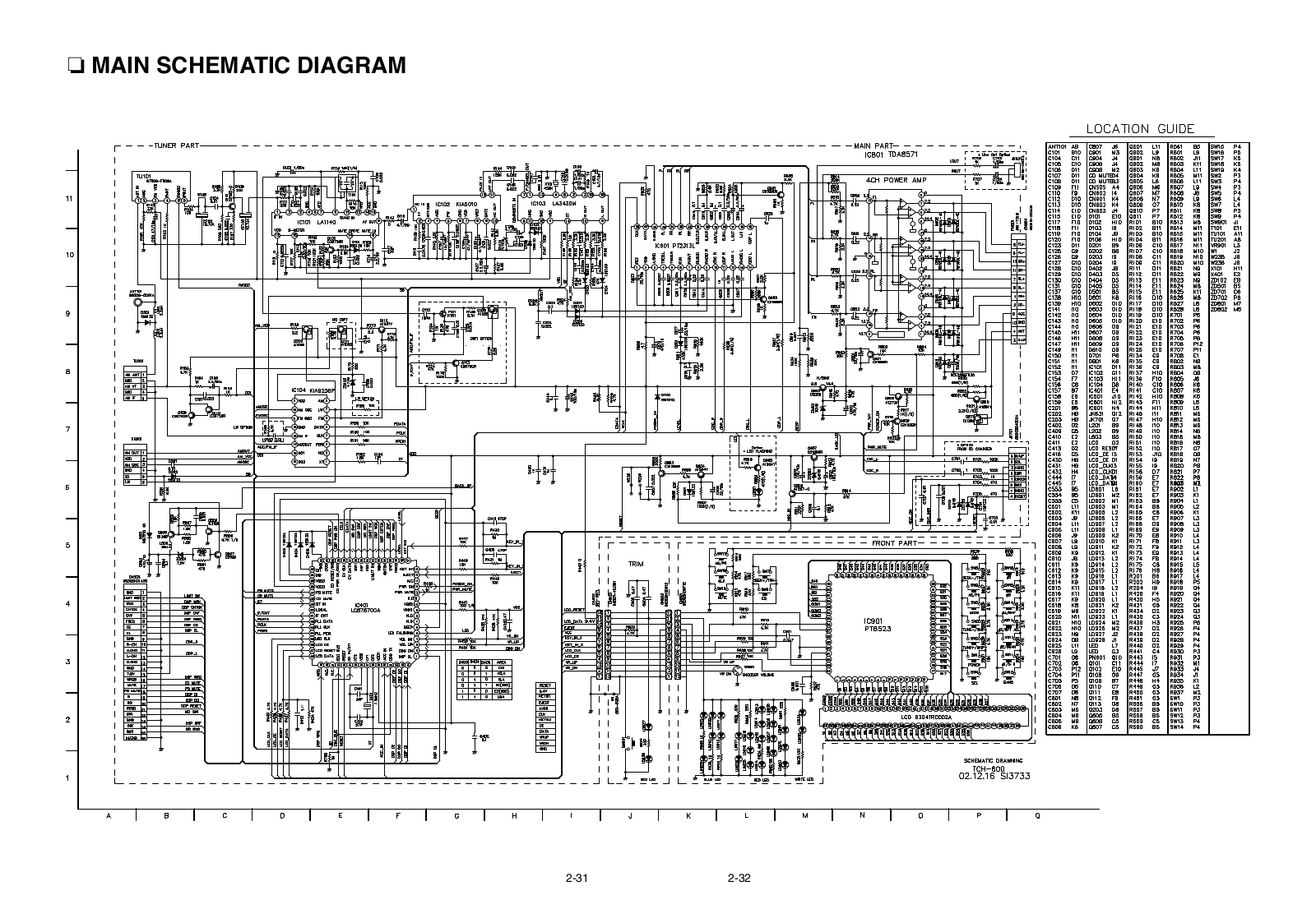 LG TCH-600 Schematics