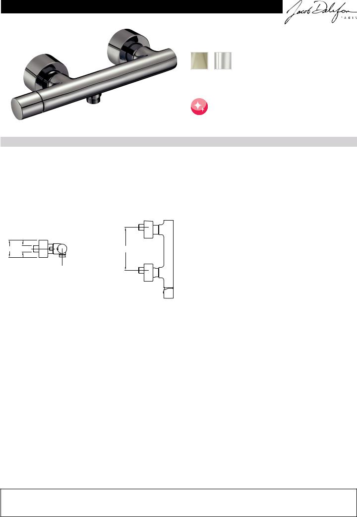 Jacob Delafon TOOBI E8962-CP, TOOBI E8962-BN Datasheet