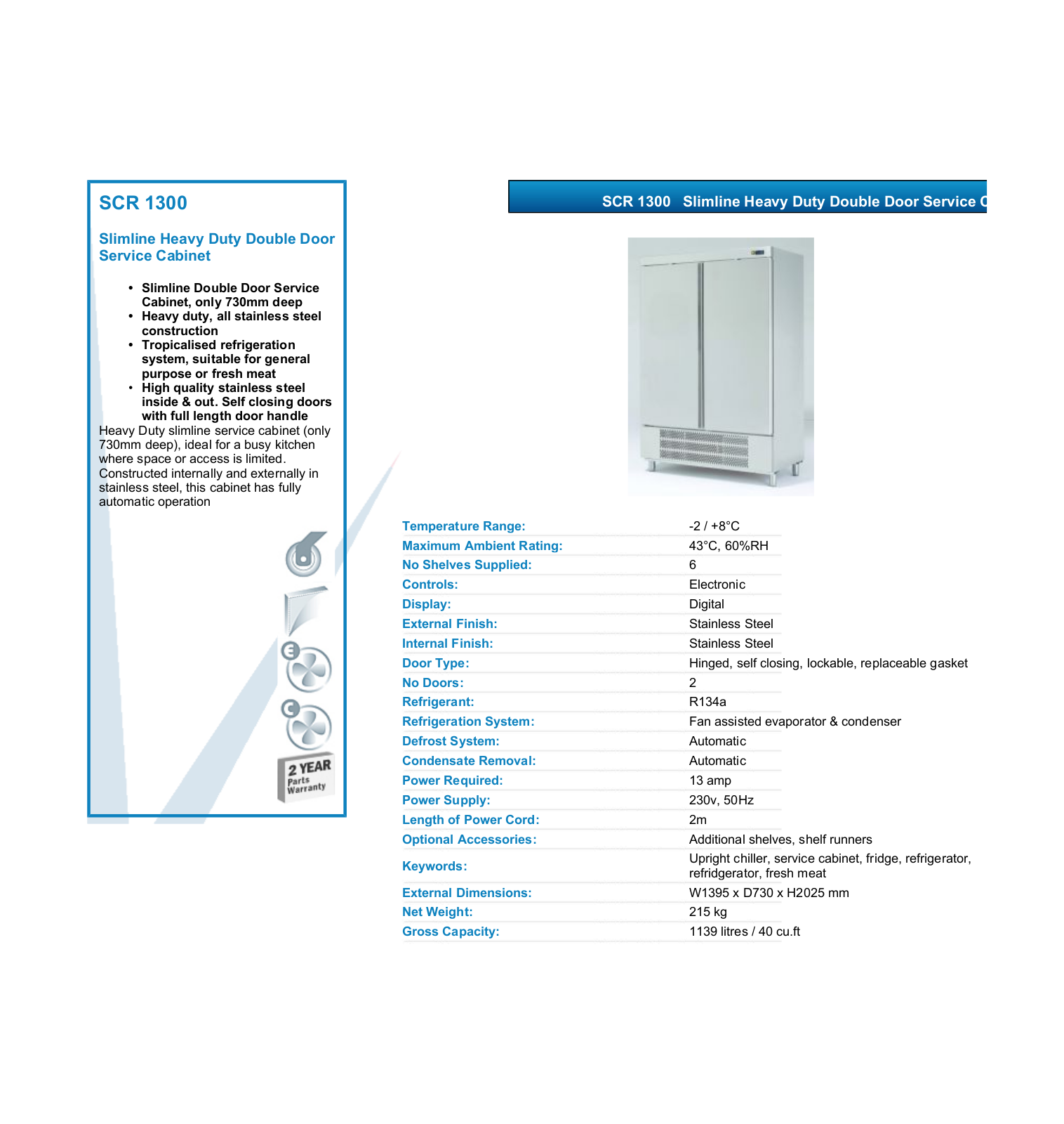 Valera SCR 1300 DATASHEET