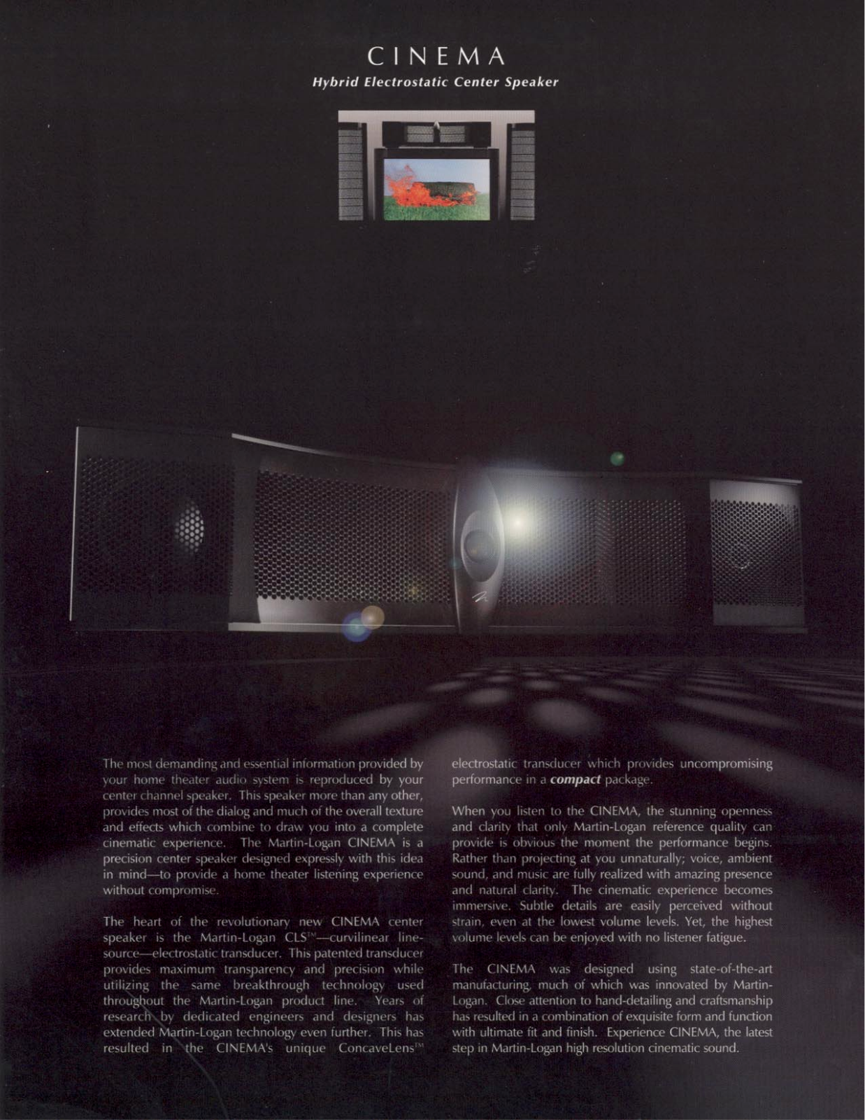 Martin Logan Cinema Brochure