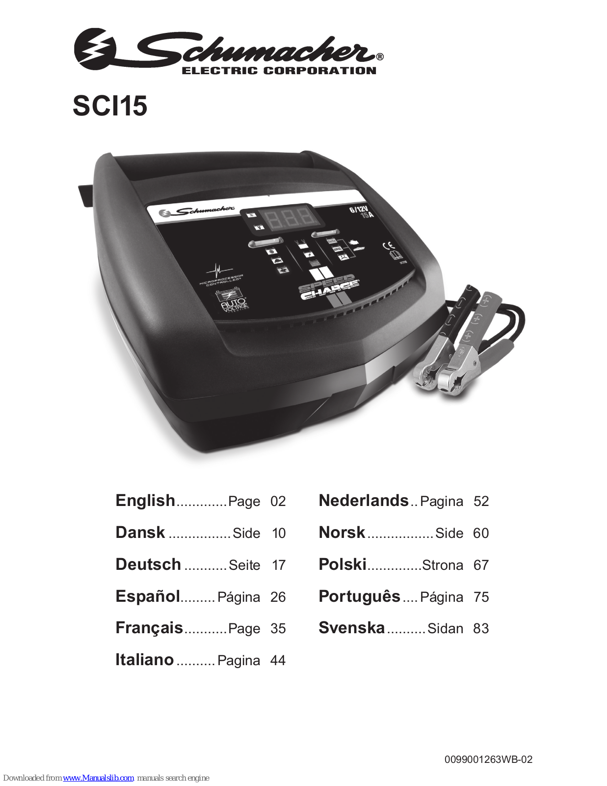 Schumacher SCI15,SCI12,SCI6 Owner's Manual