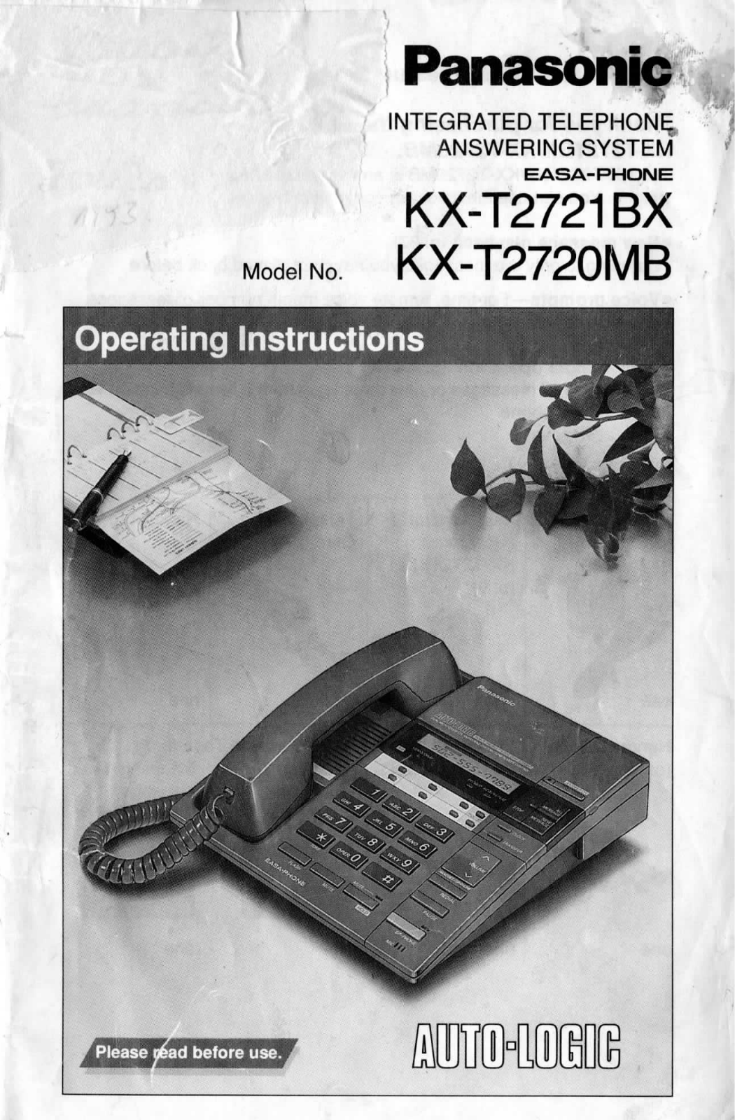 Panasonic KX-T2721BX Operating Instructions