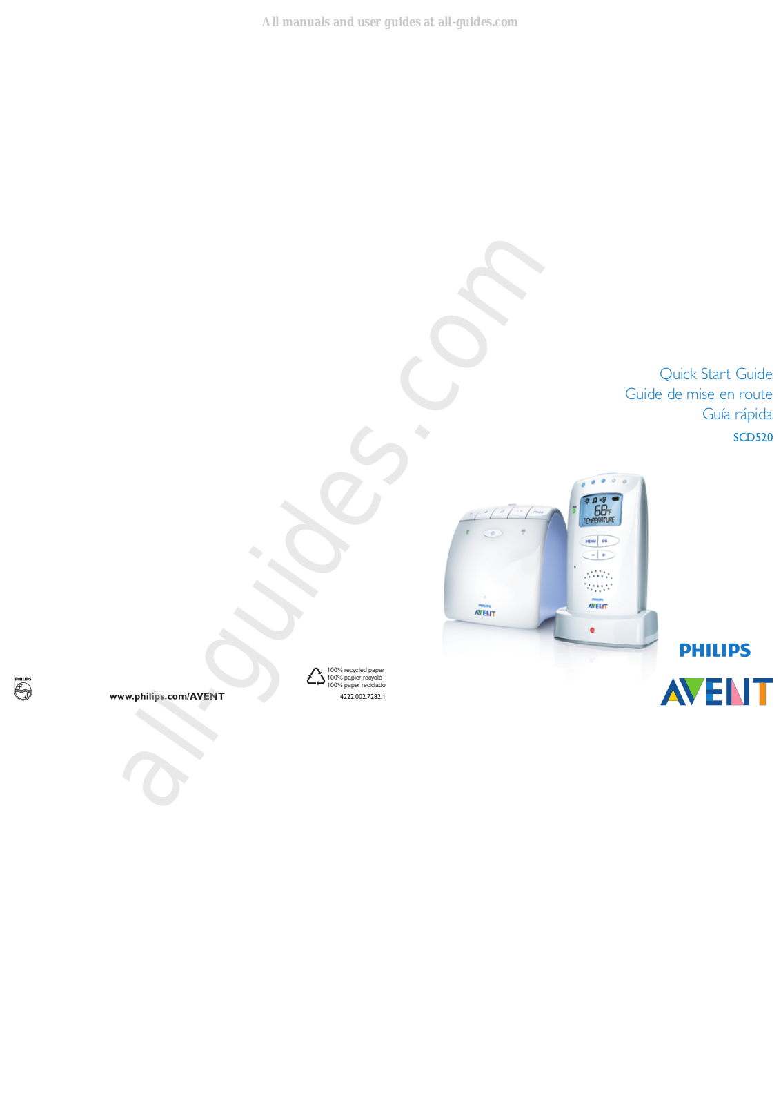 Philips AVENT SCD520 Quick Start Manual - ManualMachine.com