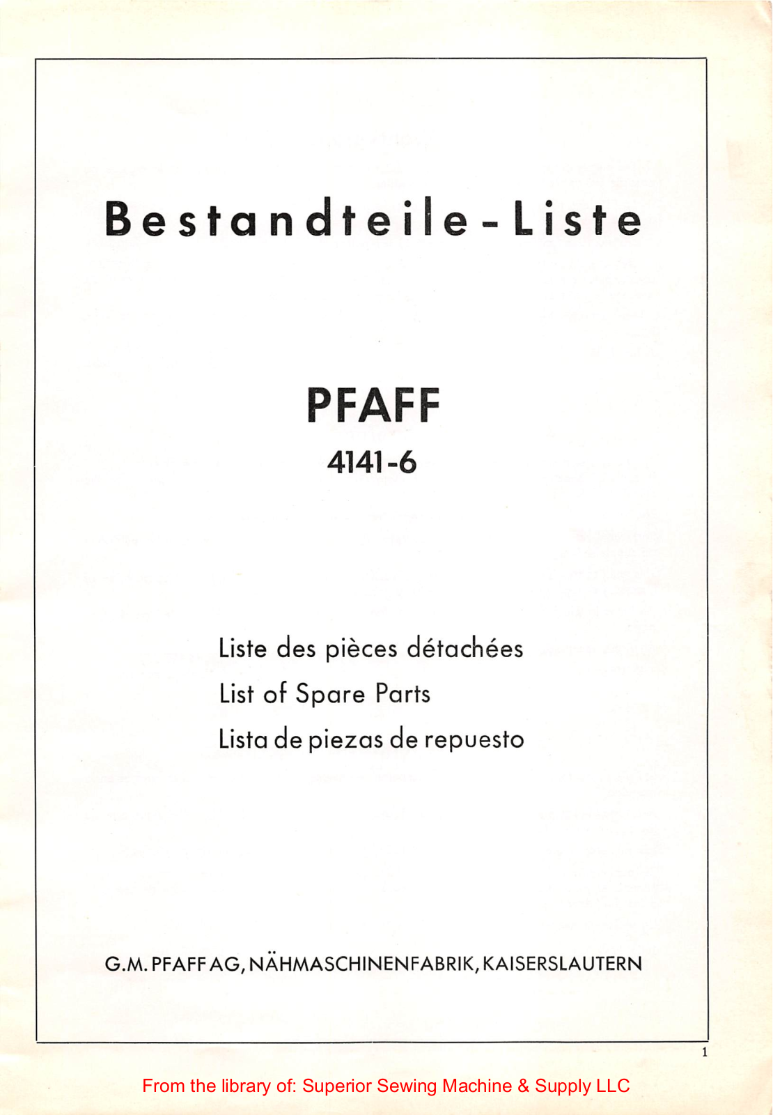 Pfaff 4141 User Manual - ManualMachine.com