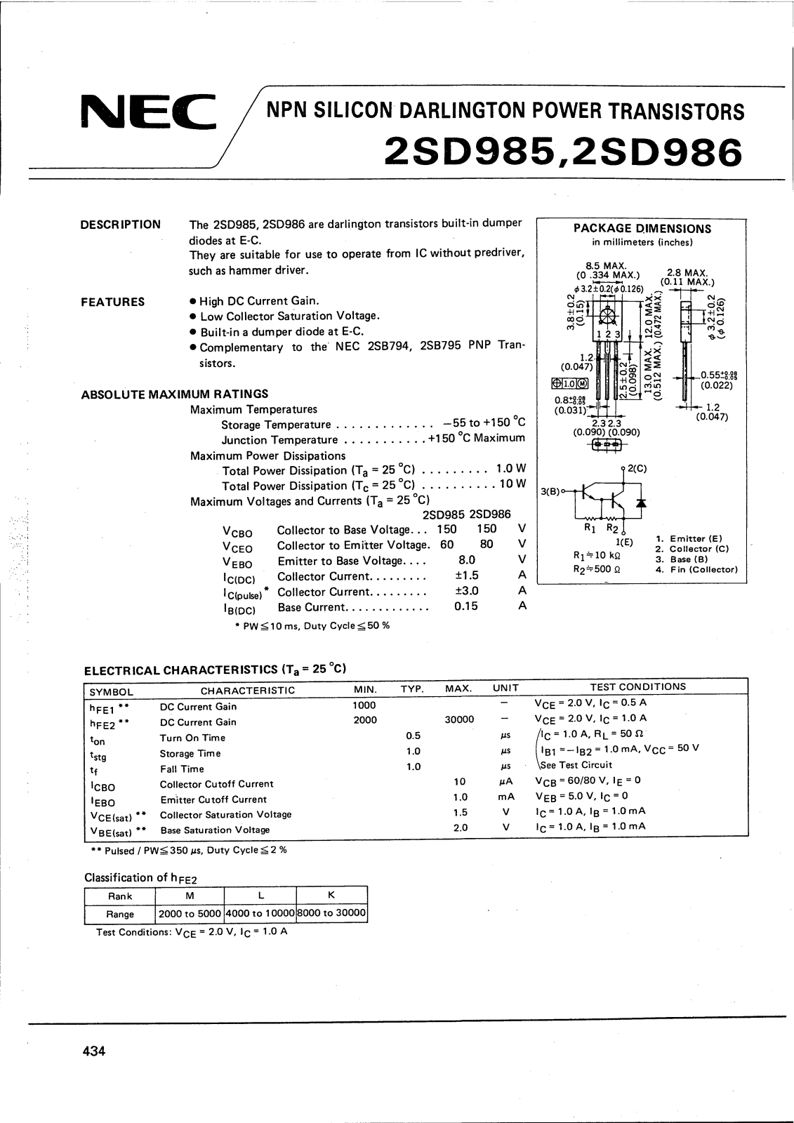 Datasheet 2SD986 Specification - ManualMachine.com