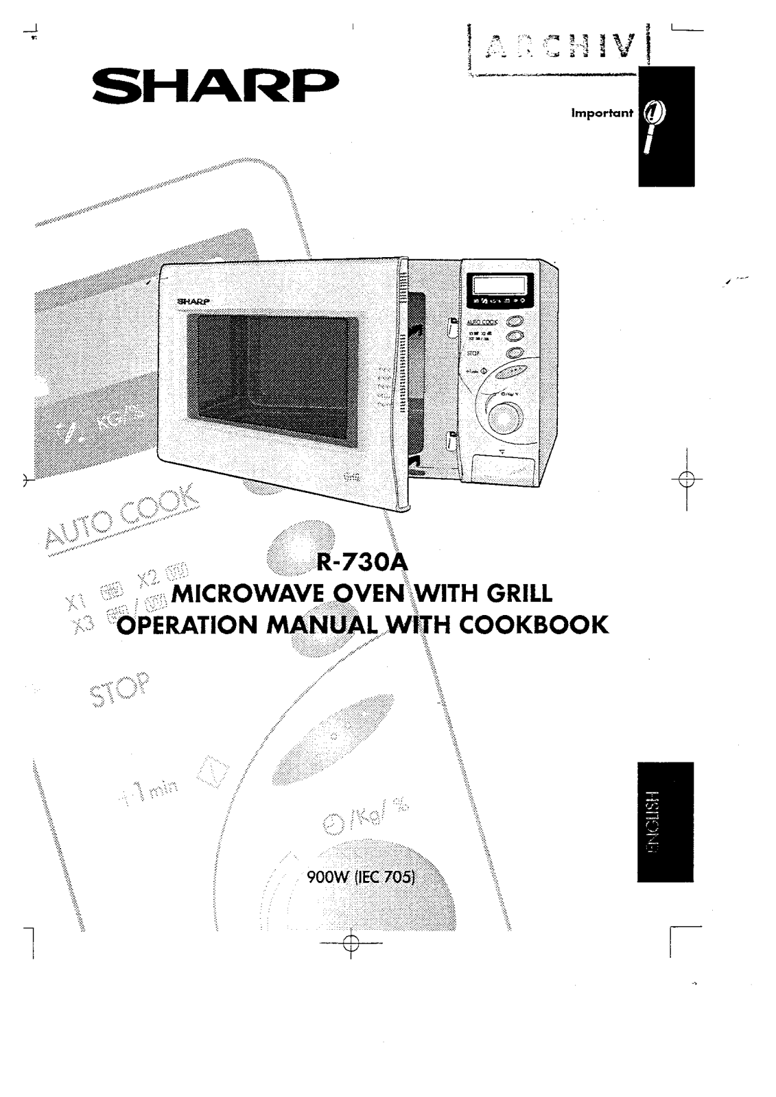 Sharp R-730 User Manual