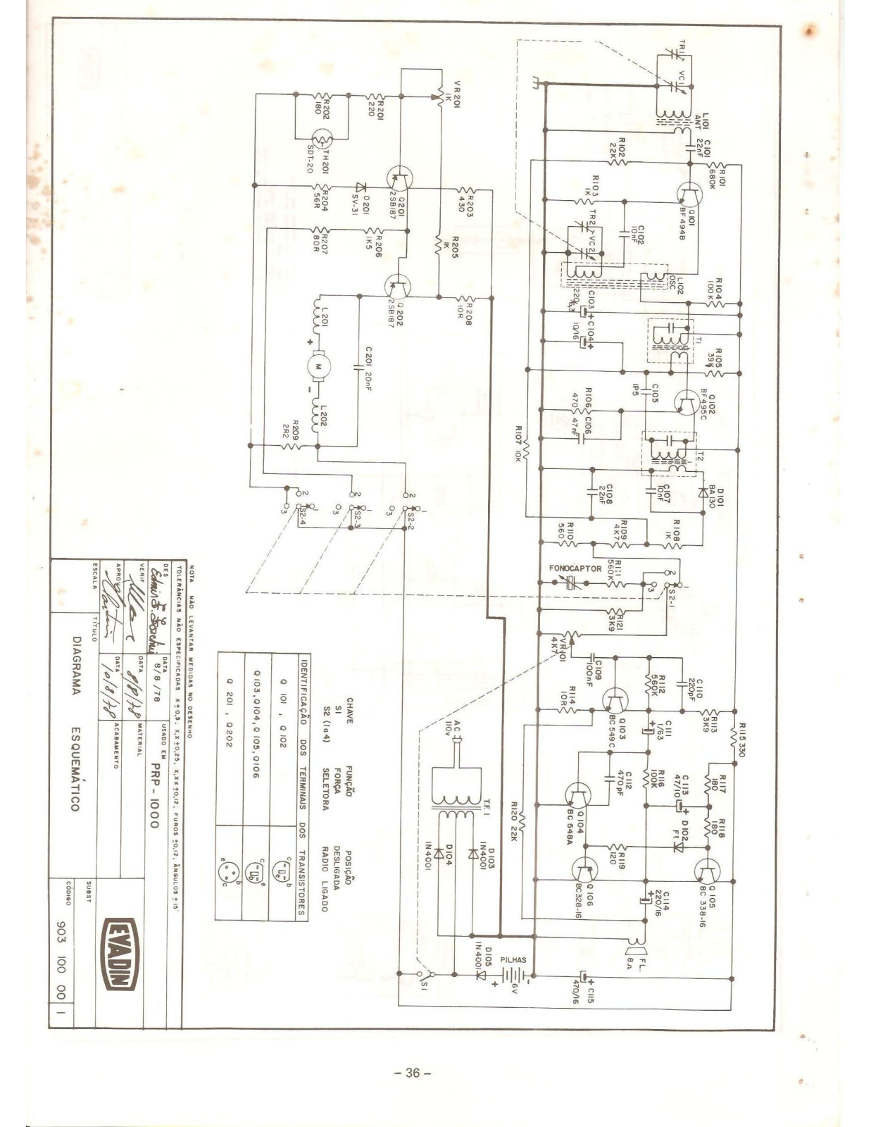 Aiko PRP-1000 Schematic