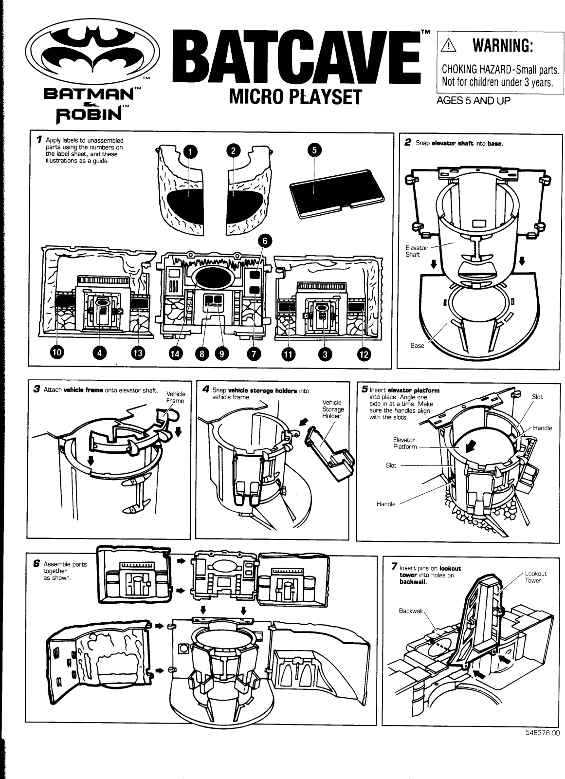 HASBRO Batcave Micro Playset User Manual