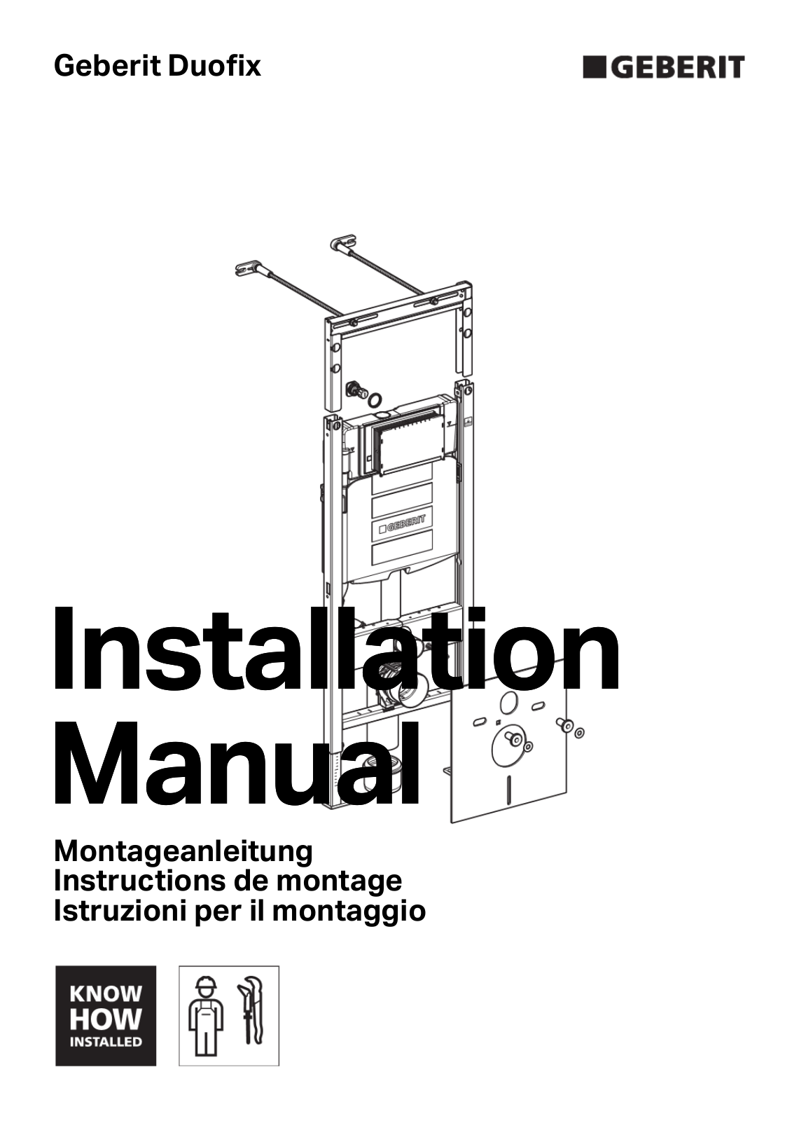 GEBERIT PLATTENBAU SIGMA 111.362.00.5 User Manual