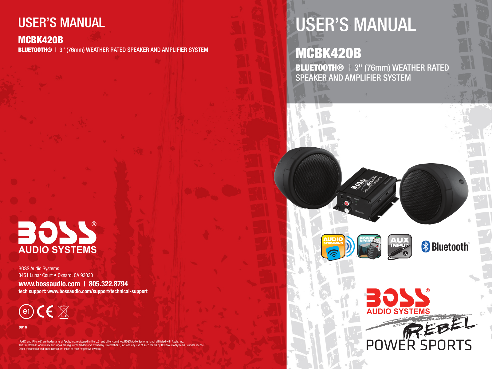 Boss Audio MCBK420B User Manual