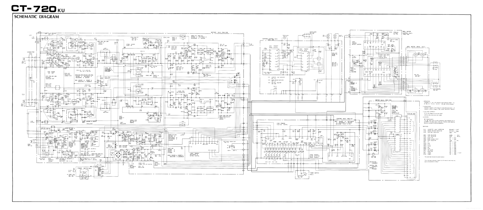 Pioneer ct-720 Schematics