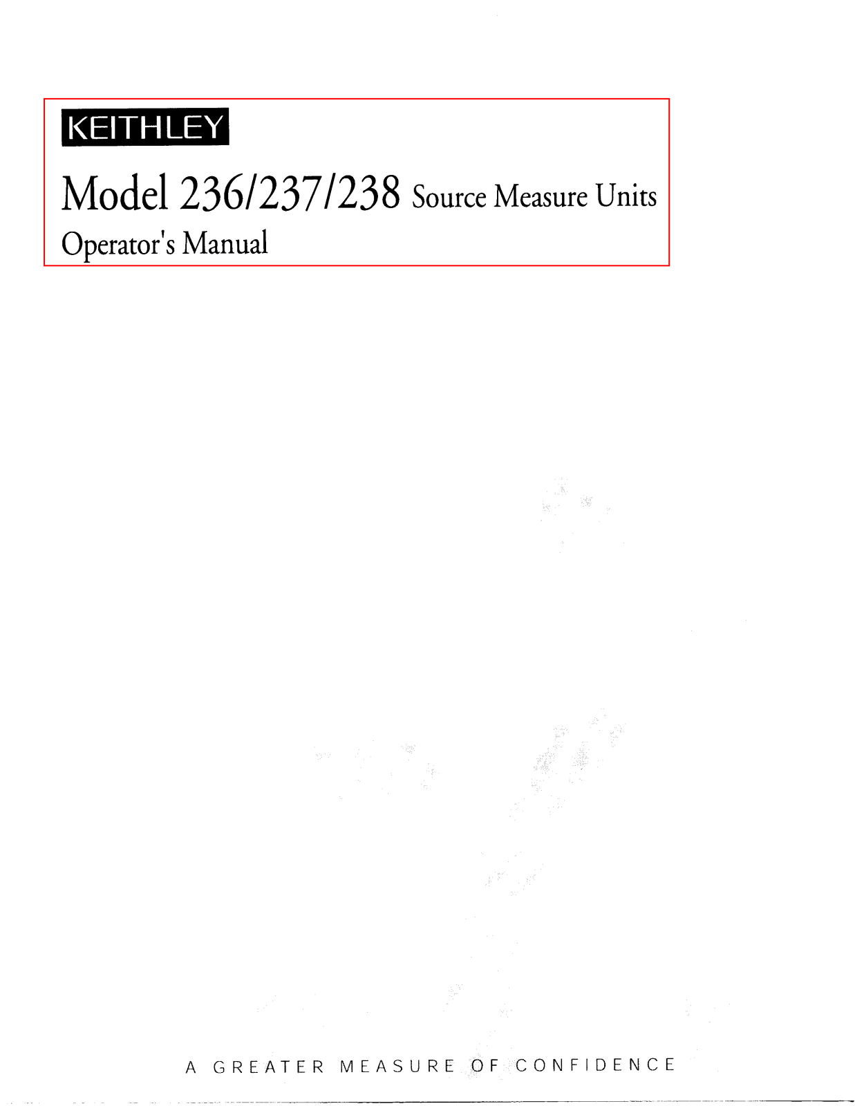 Keithley 238, 237, 236 User Manual
