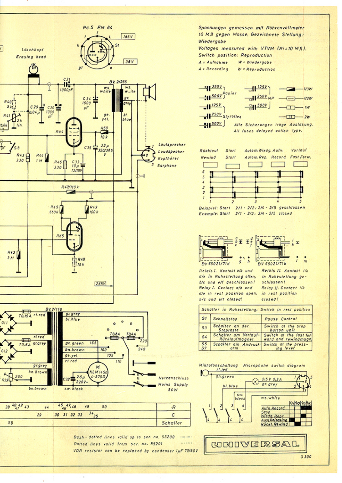 Uher Universal Schematic