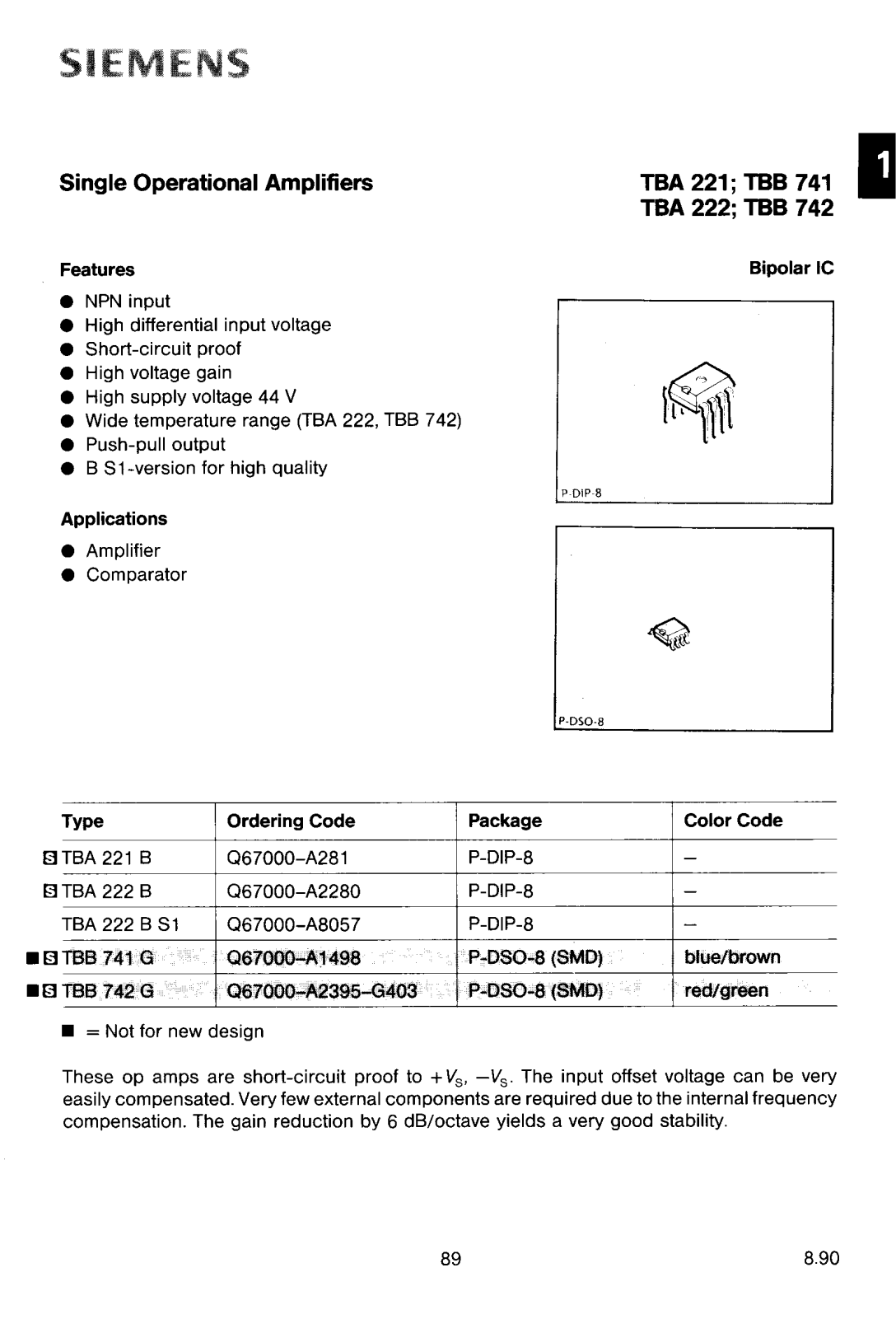 Datasheet TBA221A Specification - ManualMachine.com