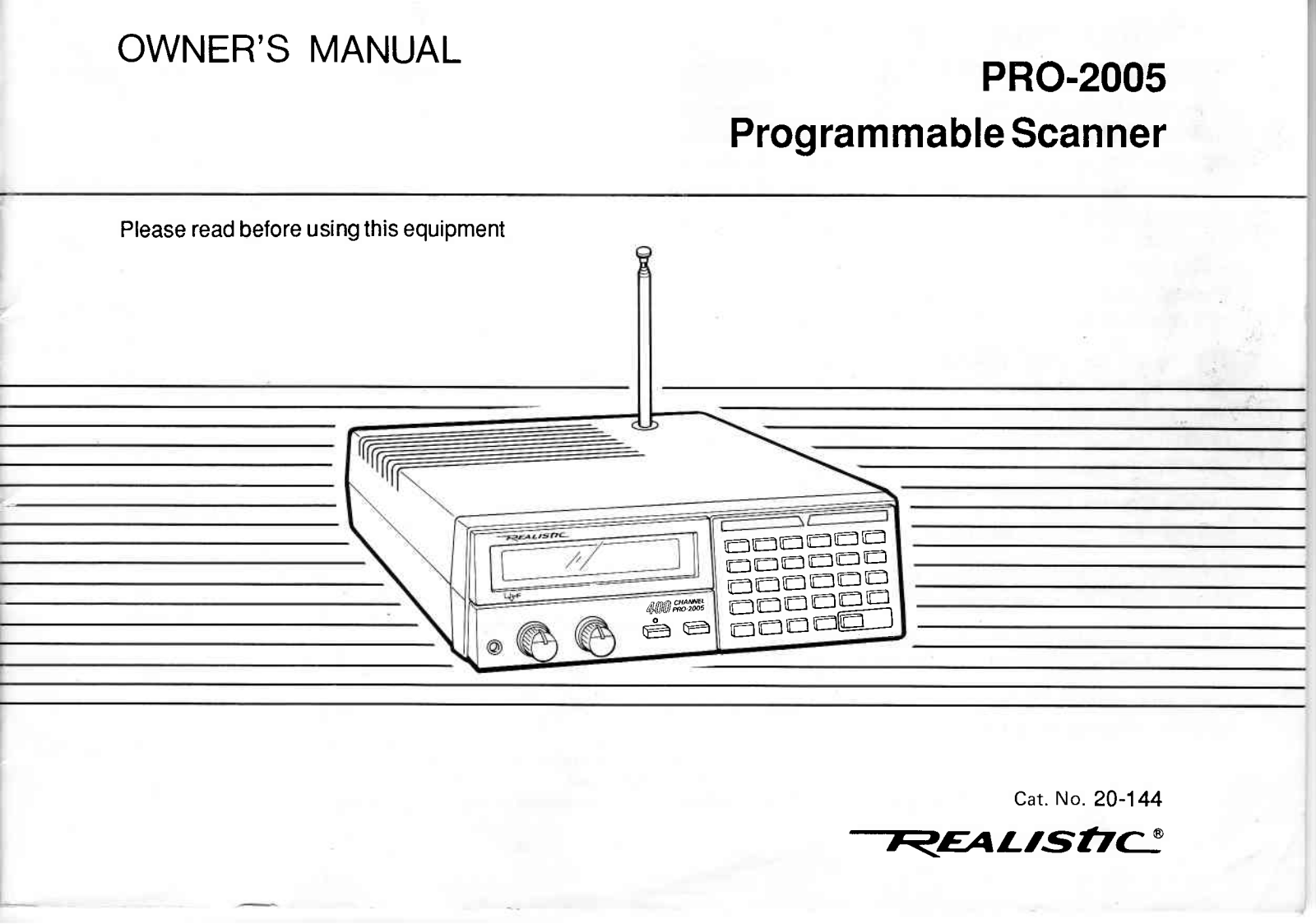 Realistic PRO-2005 User Manual - ManualMachine.com