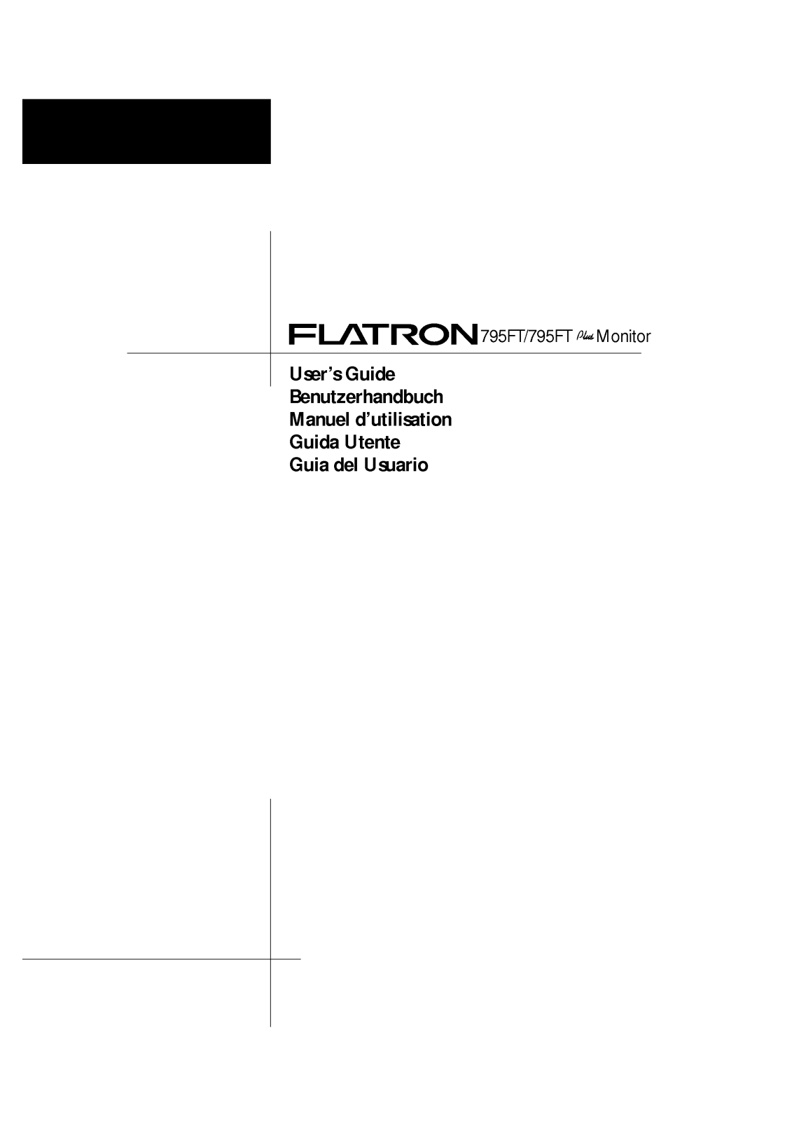 LG FLATRON 795FT-FB795BE, FLATRON 795FT PLUS-FB795B User Manual