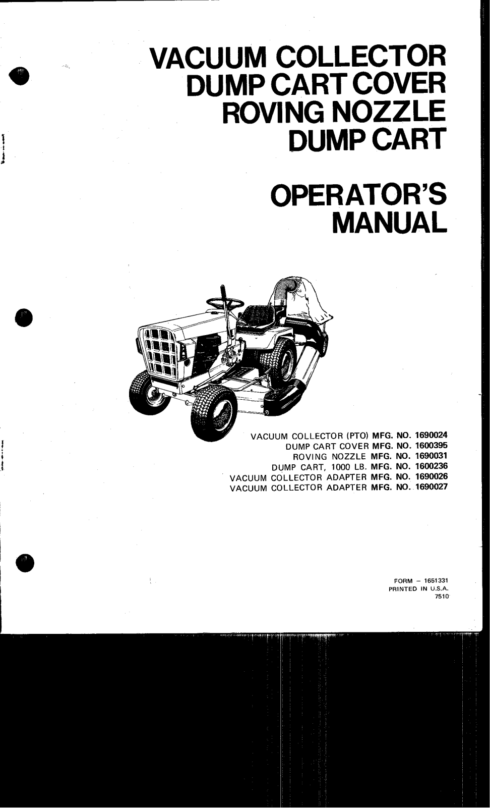 Snapper 1690027, 1690026, 16900395, 1690024, 1690031 User Manual