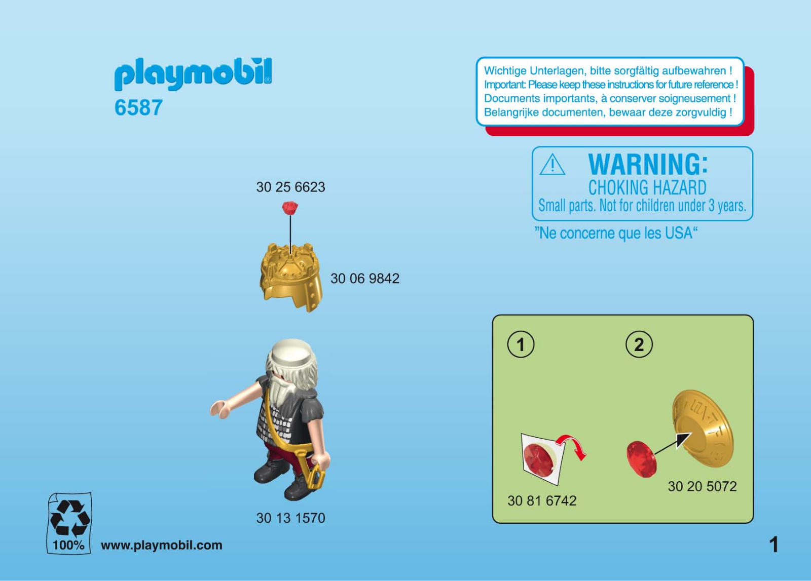 playmobil 6587 Instructions