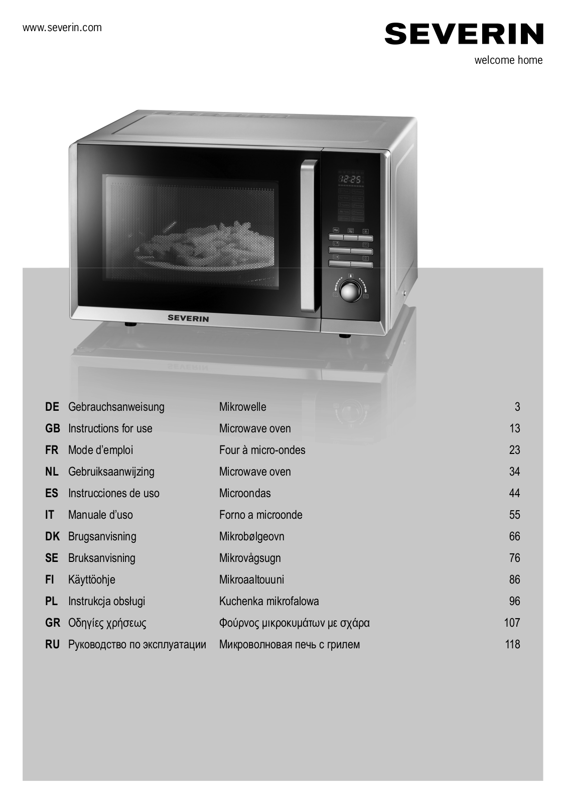 Severin MW 7867 User Manual