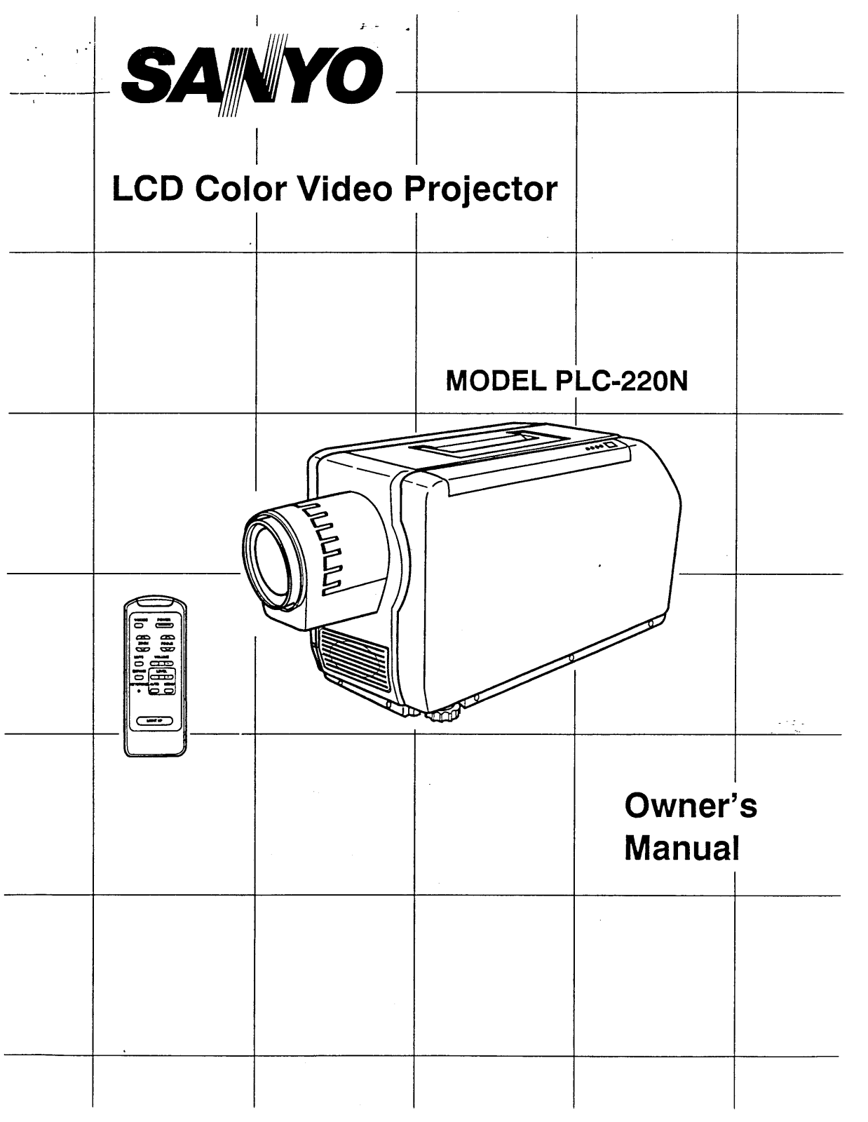 Sanyo PLC-220N, PLC-220P User Manual