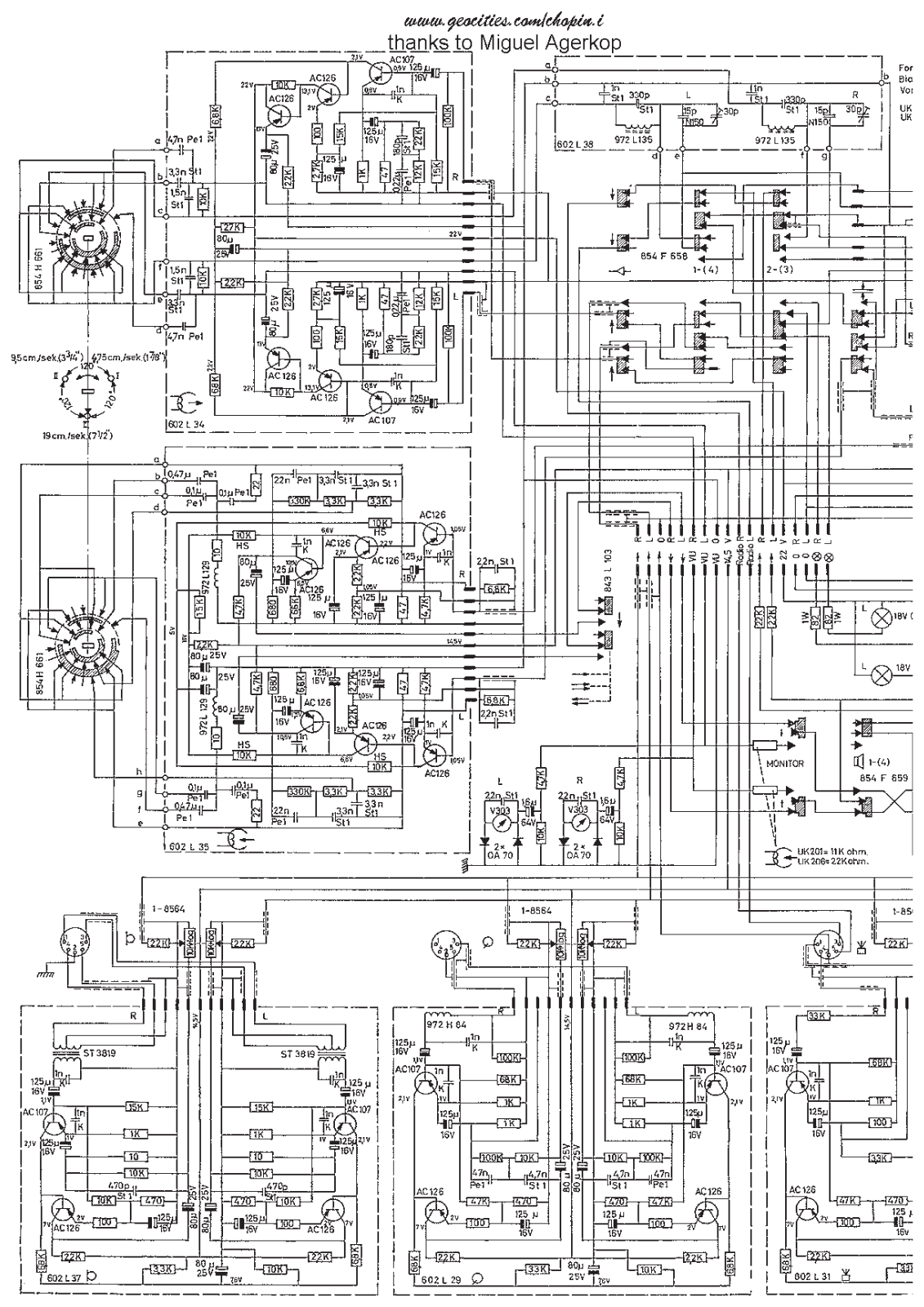 Bang Olufsen Beocord 2000 R Schematic