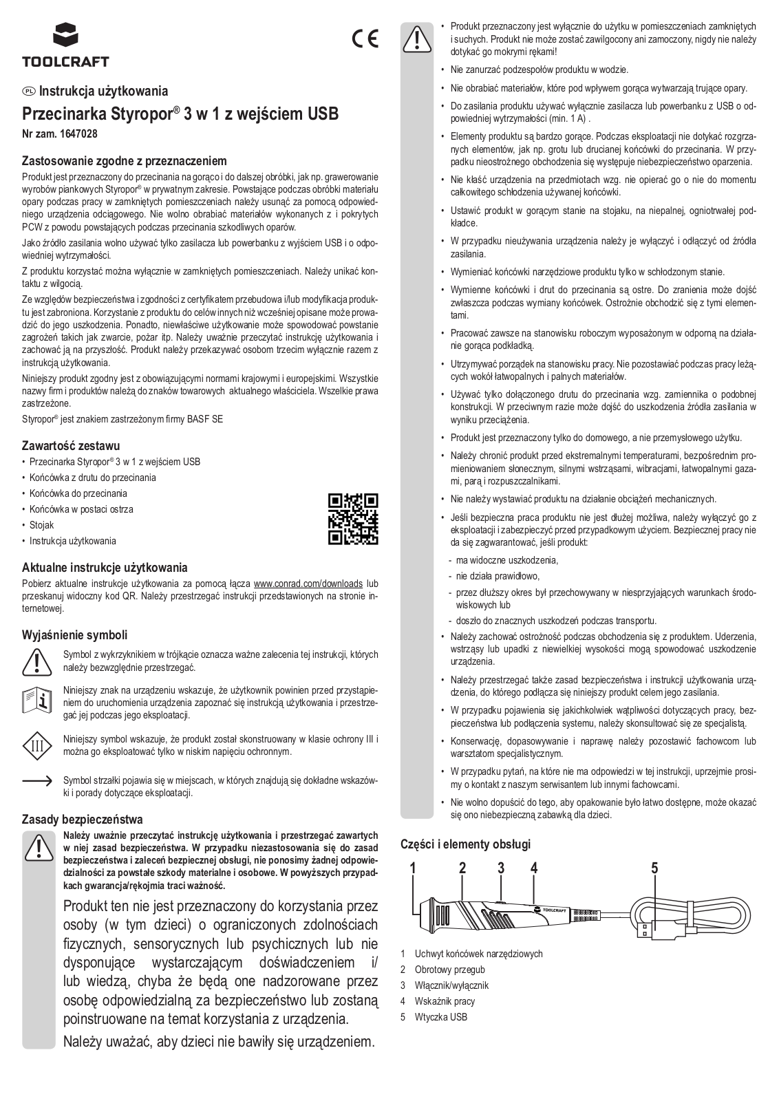 TOOLCRAFT TC-FC-USB User guide