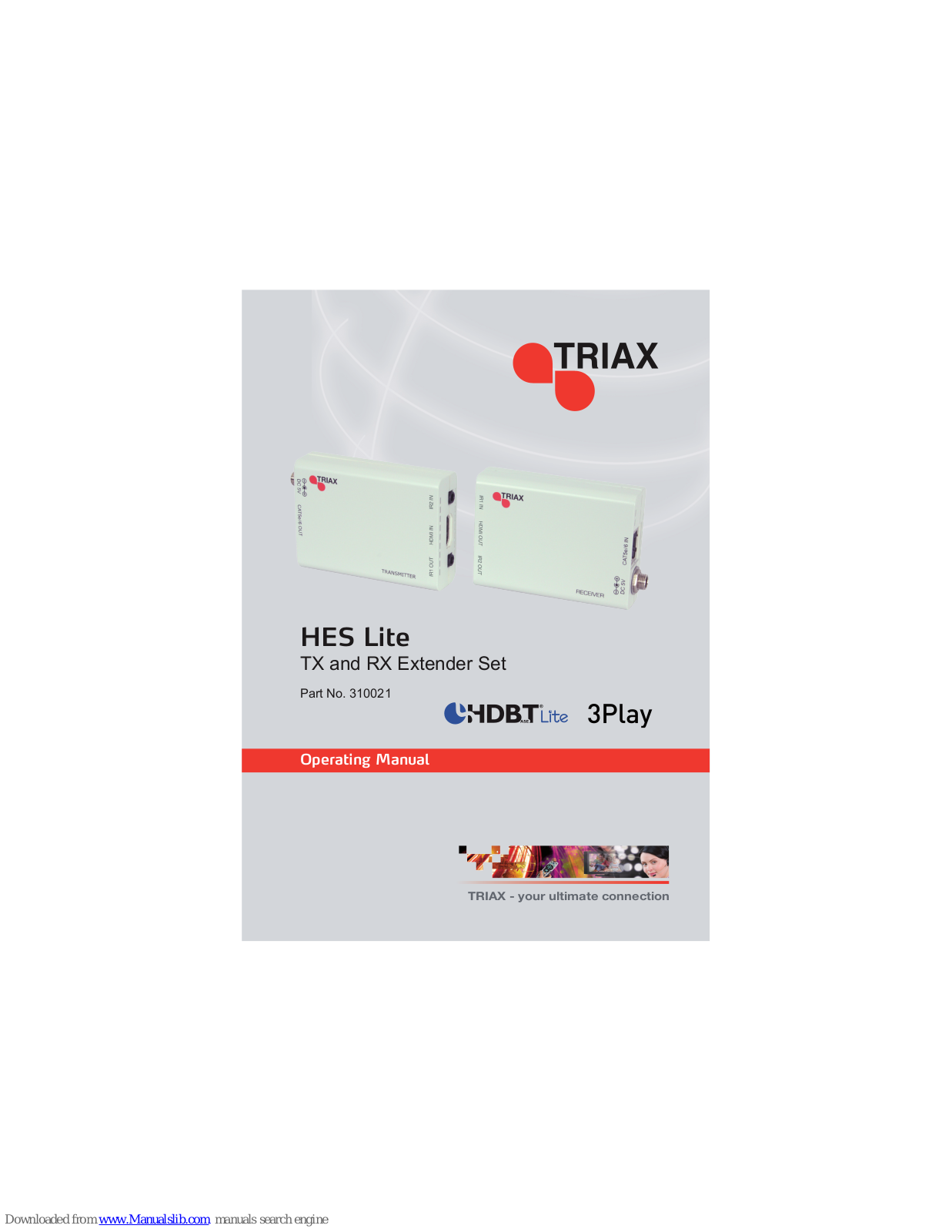 Triax HES Lite TX, HES Lite RX Operating Manual