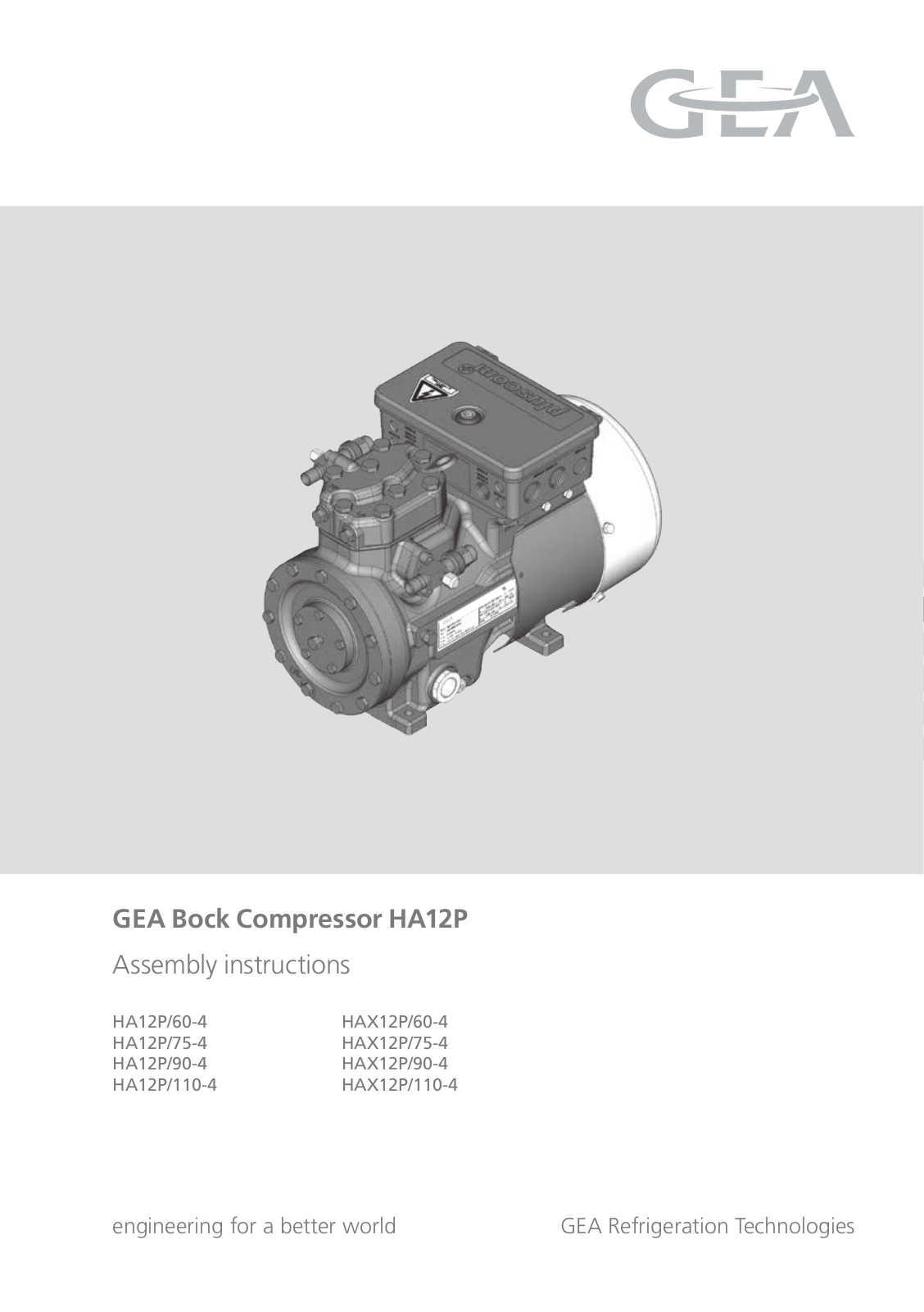 GEA Bock HA12P User Manual