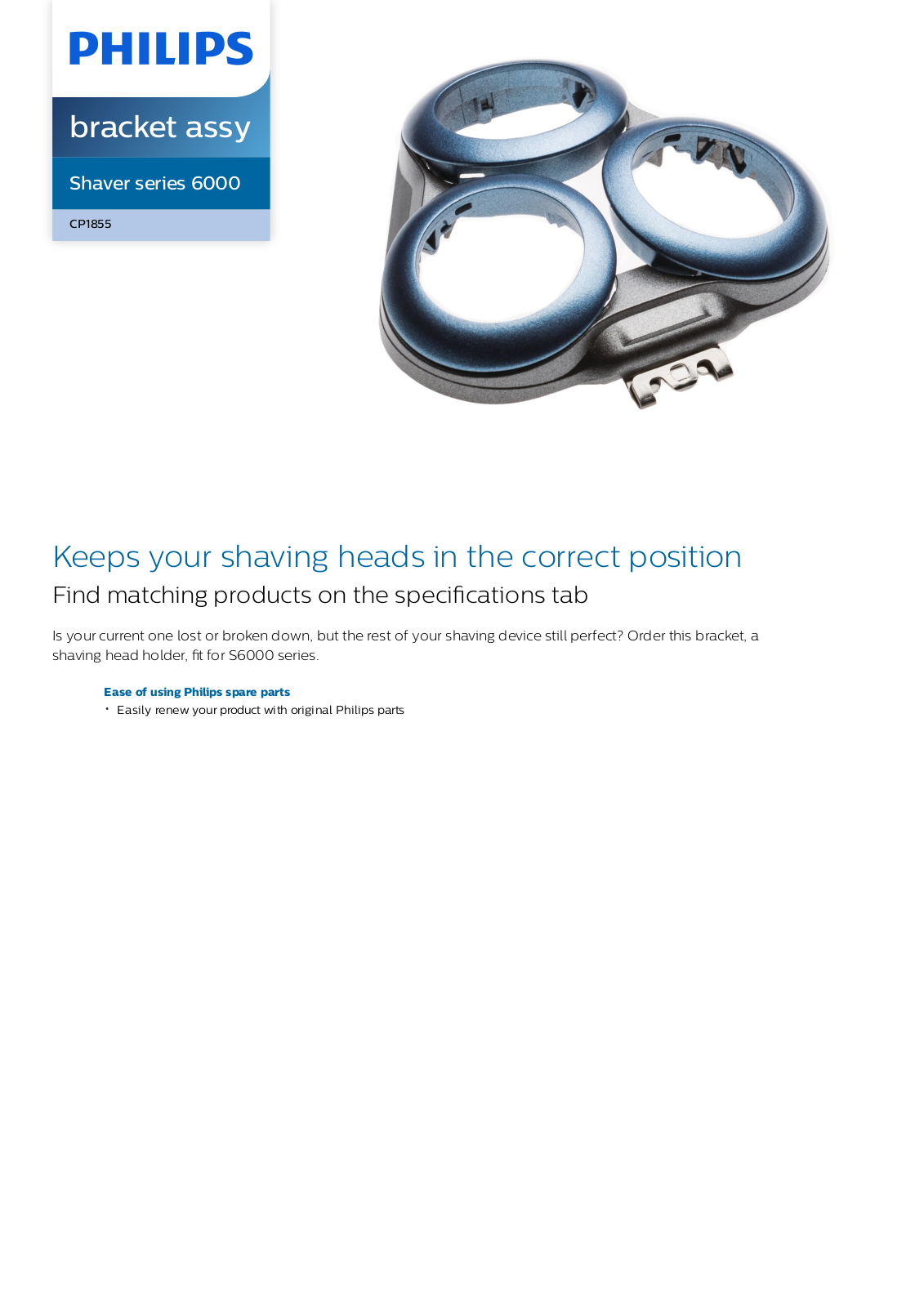 Philips CP1855/01 leaflet - ManualMachine.com