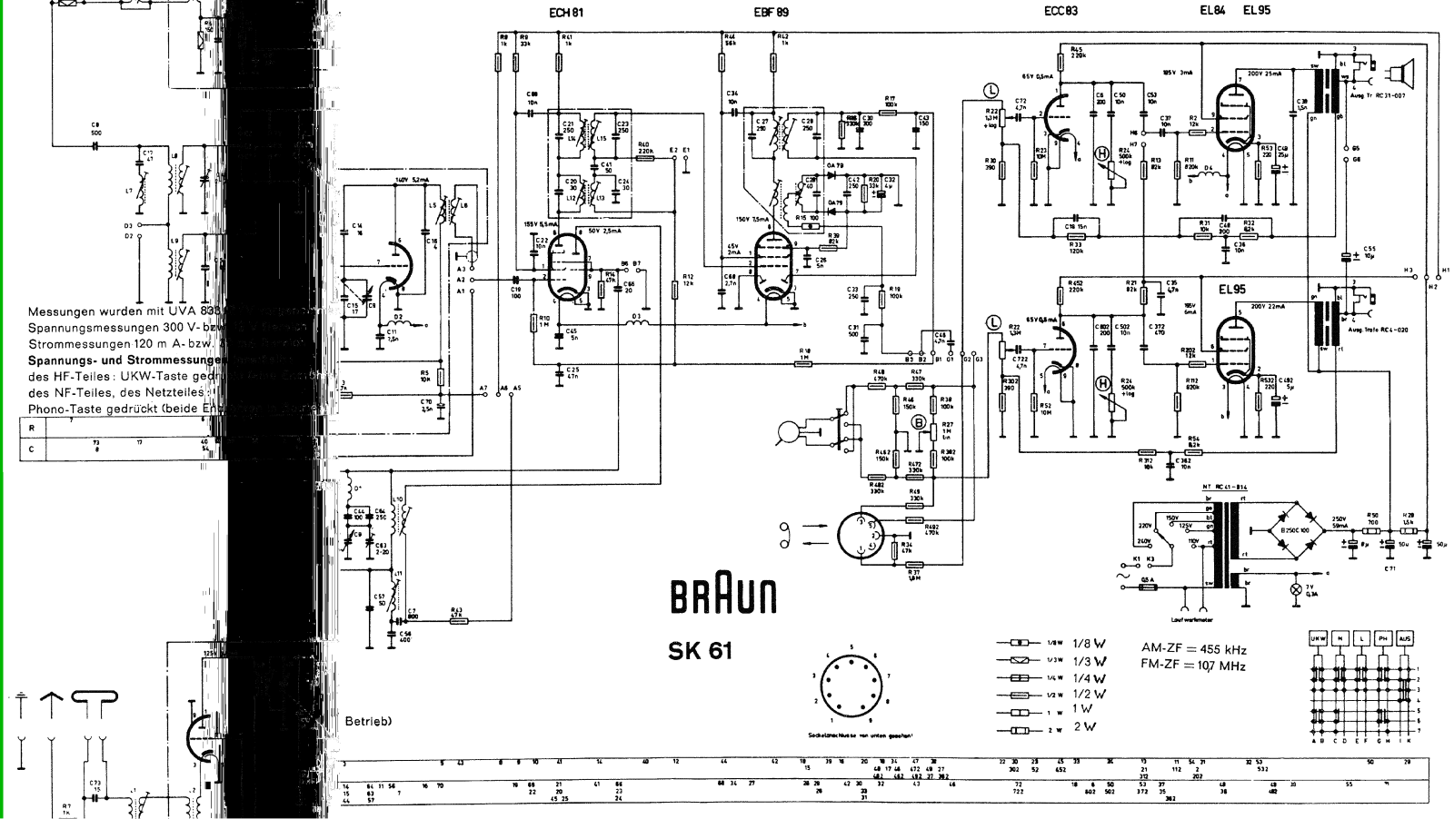 Braun SK-61 Schematic