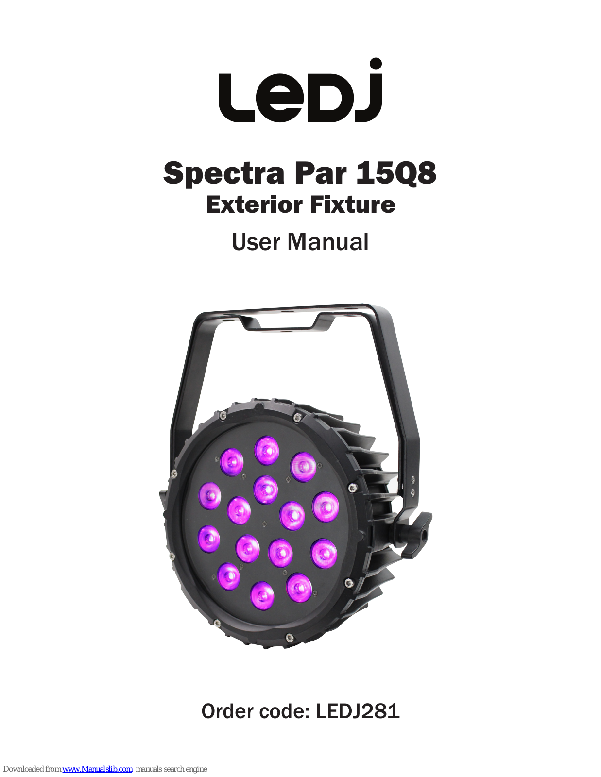 Ledj Spectra Par 15Q8, LEDJ281 User Manual - ManualMachine.com