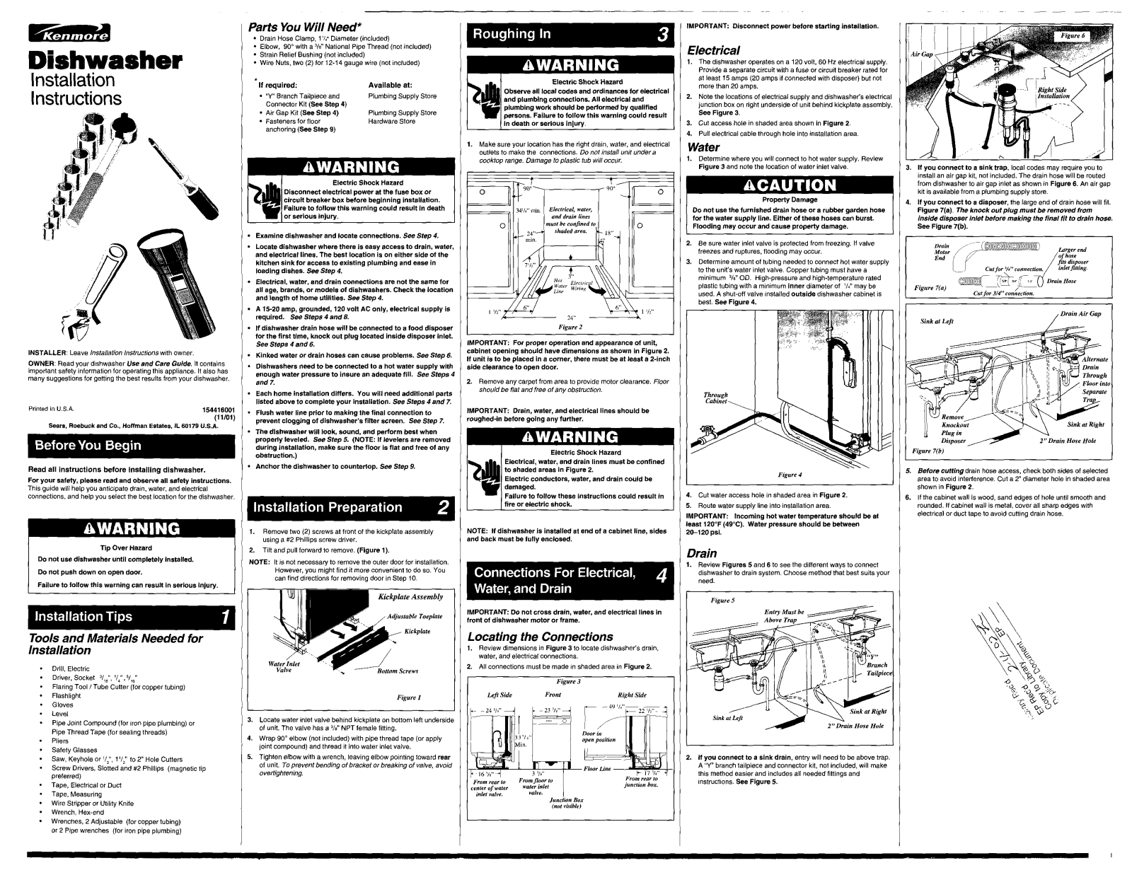 Kenmore 58714000101, 58714001992, 58714002992, 58714008002, 58714009101 Installation Guide - ManualMachine.com