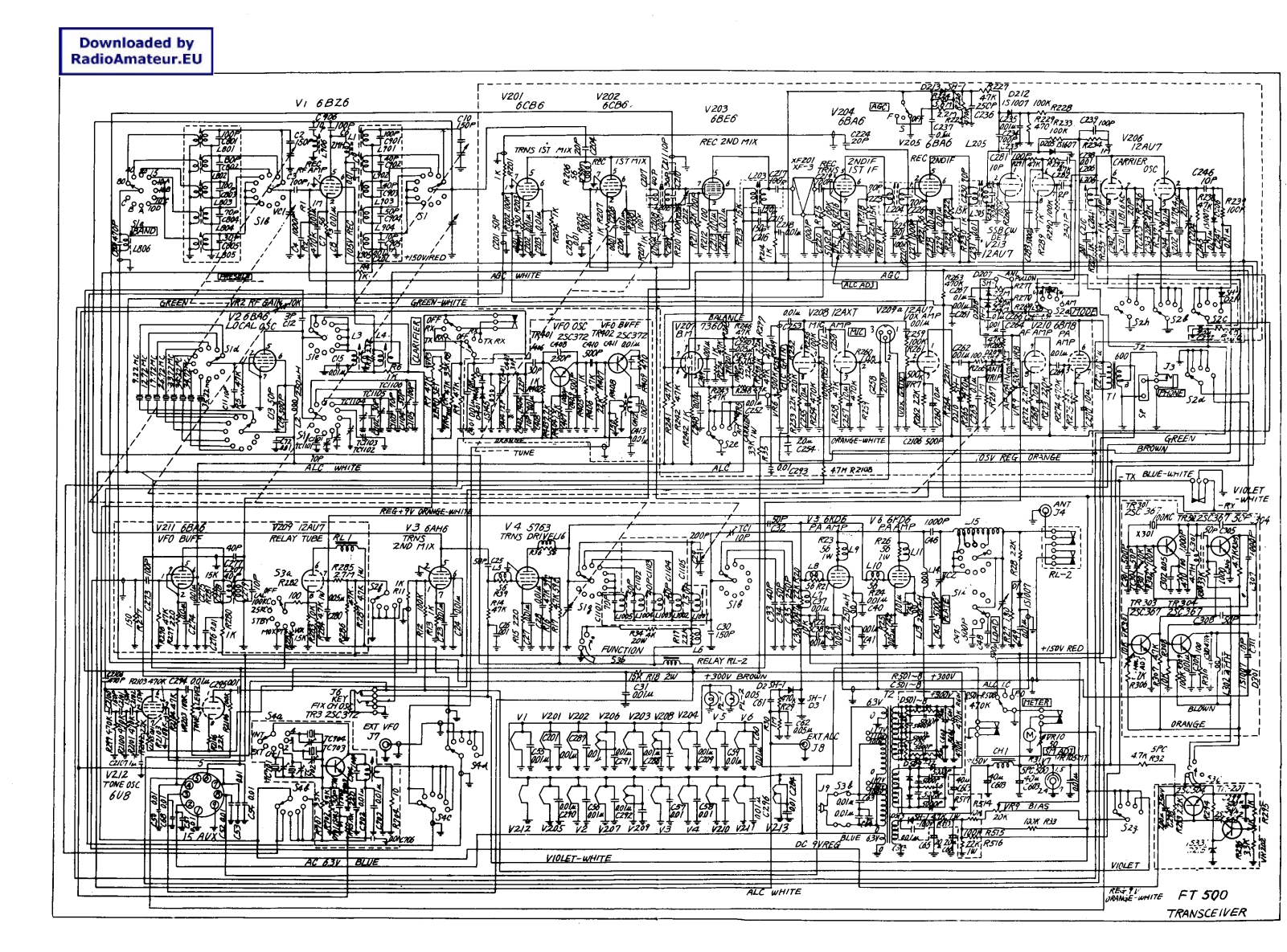 Yaesu FTdx500 Schematic
