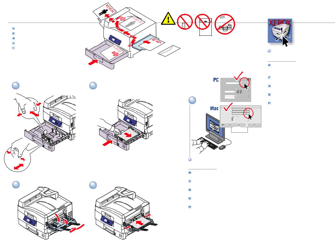 Xerox PHASER 7400 QUICK REFERENCE GUIDE